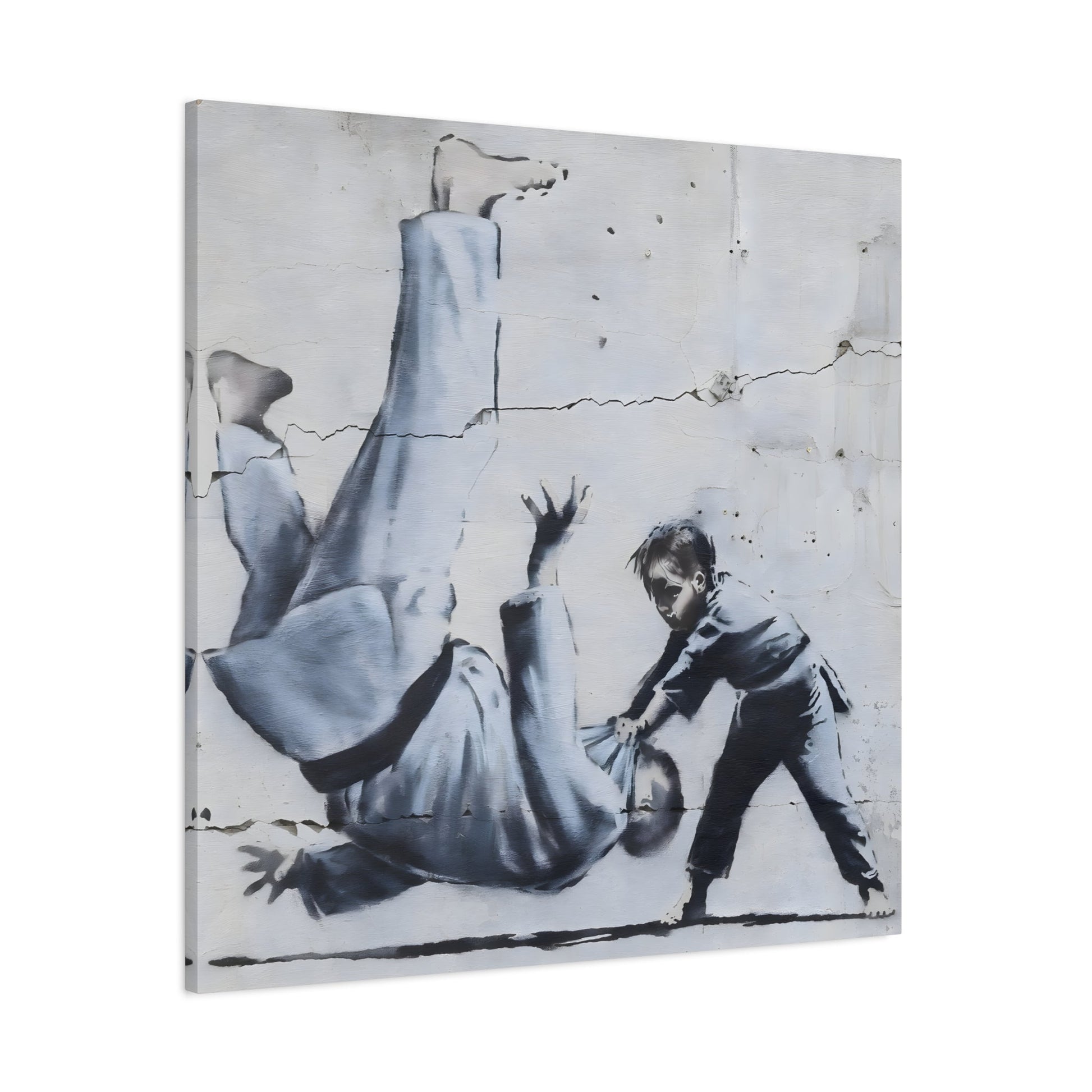 Judoka Canvas Banksy Home Decor Street Graffiti Wall Art