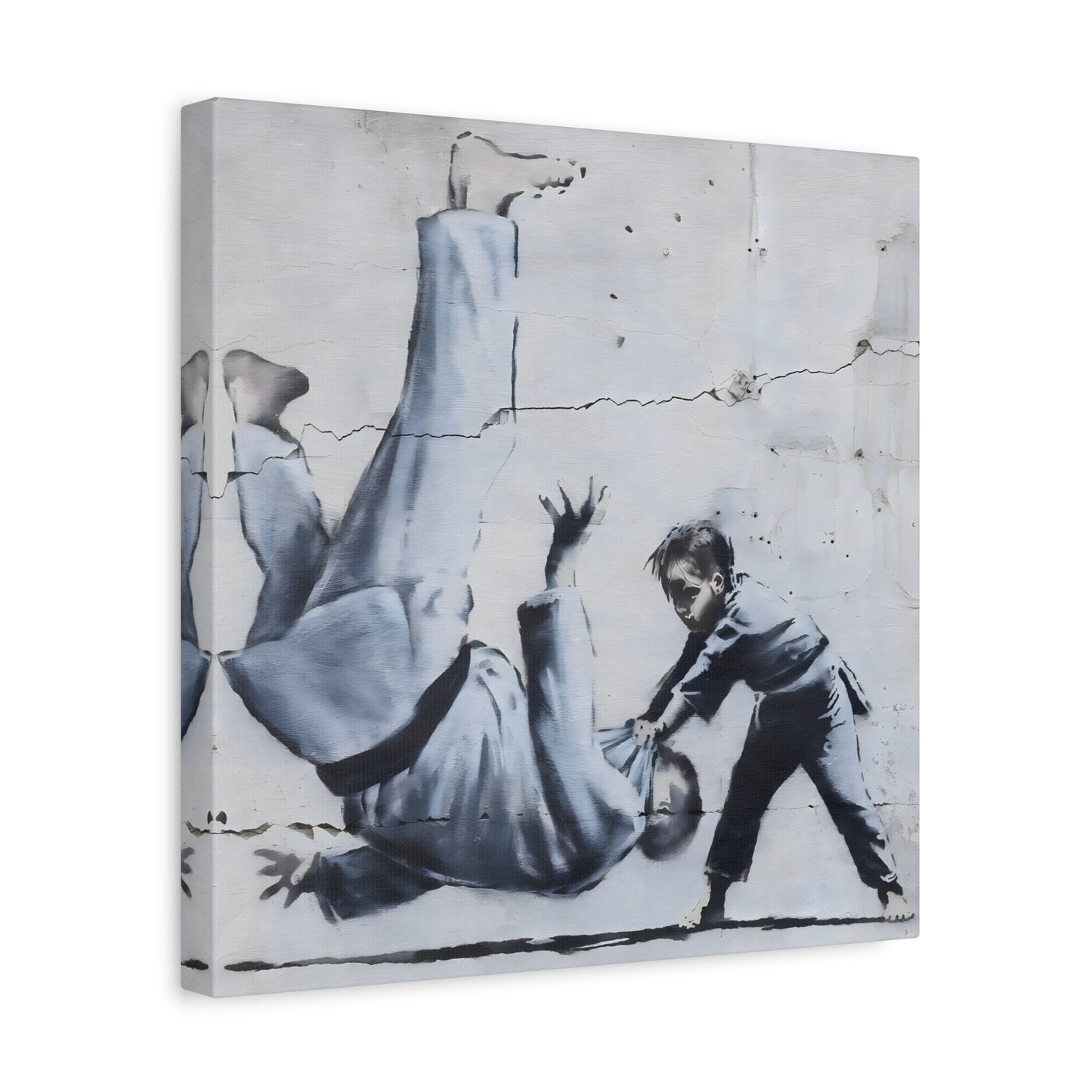 Judoka Canvas Banksy Home Decor Street Graffiti Wall Art