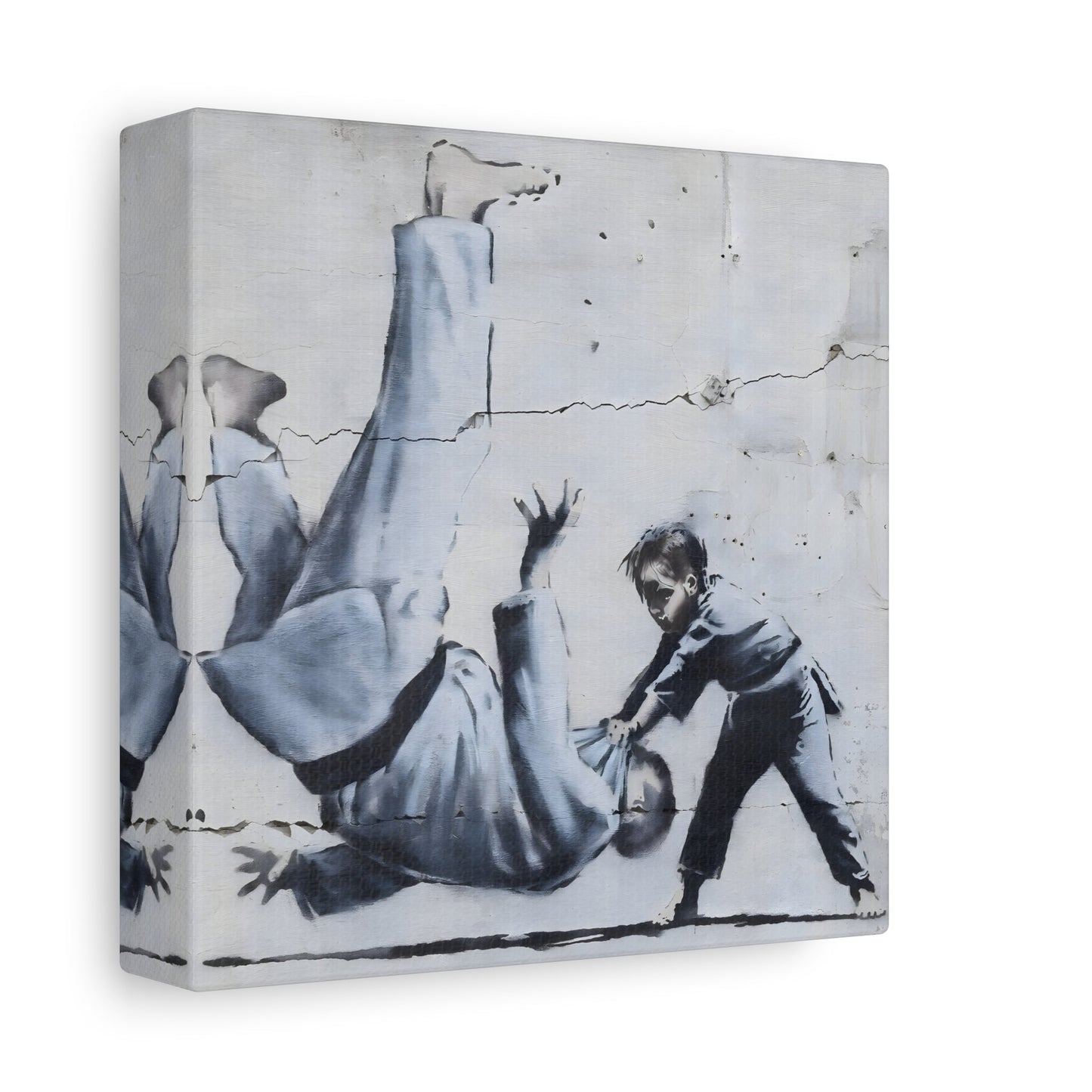 Judoka Canvas Banksy Home Decor Street Graffiti Wall Art
