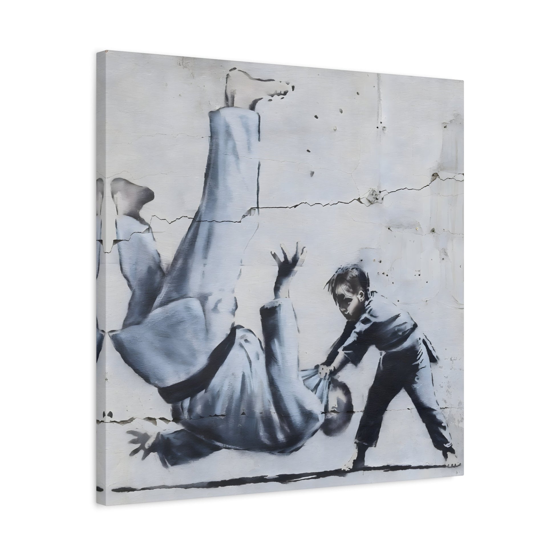 Judoka Canvas Banksy Home Decor Street Graffiti Wall Art