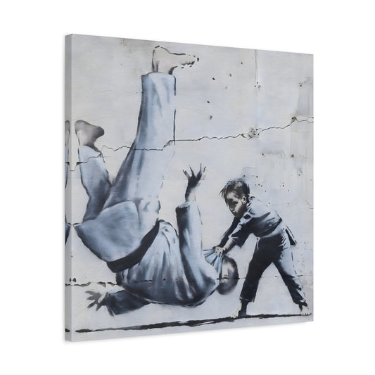 Judoka Canvas Banksy Home Decor Street Graffiti Wall Art