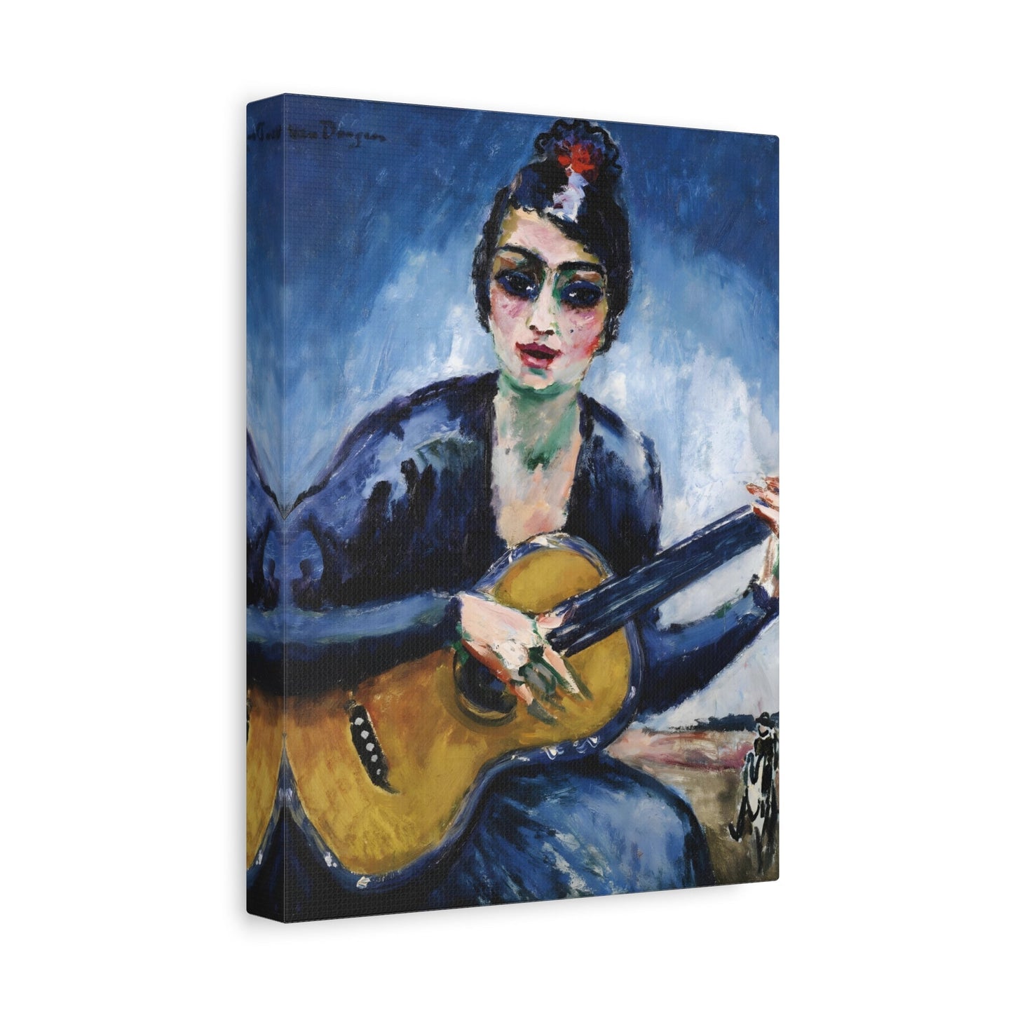 Kees van Dongen Woman Guitar Artwork - Canvas Wall Art Prints