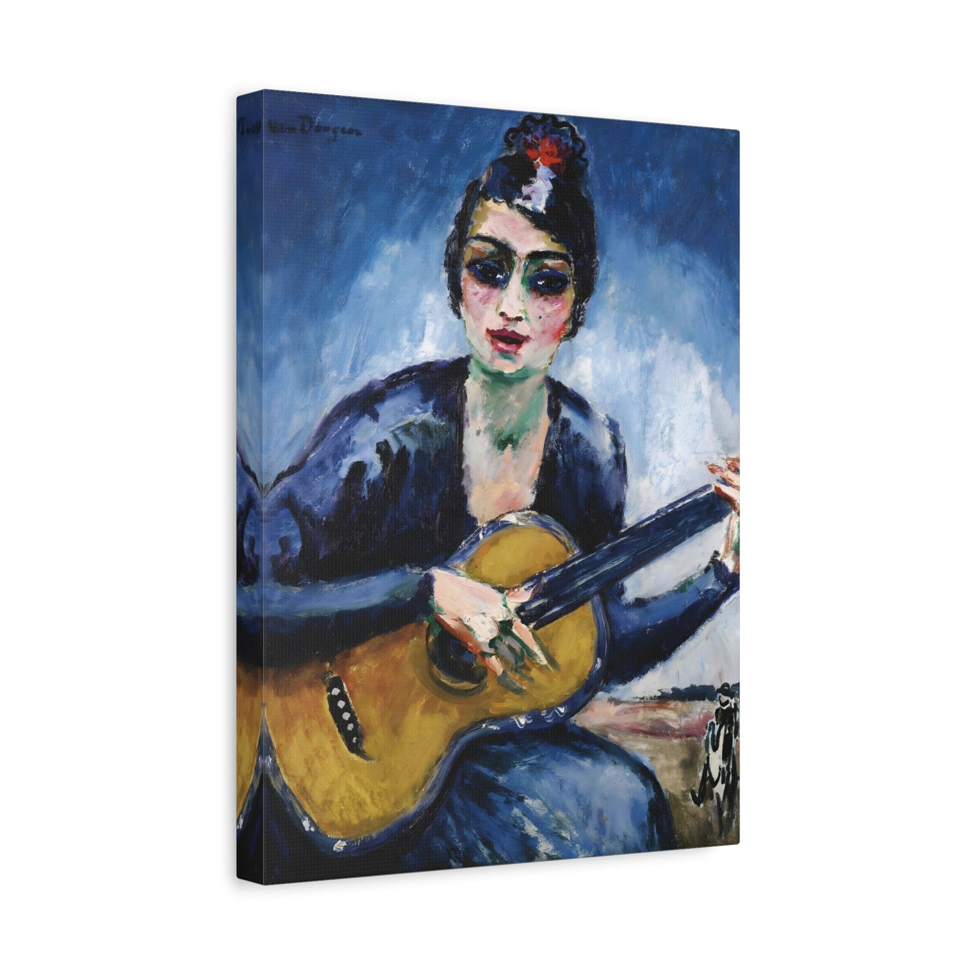 Kees van Dongen Woman Guitar Artwork - Canvas Wall Art Prints