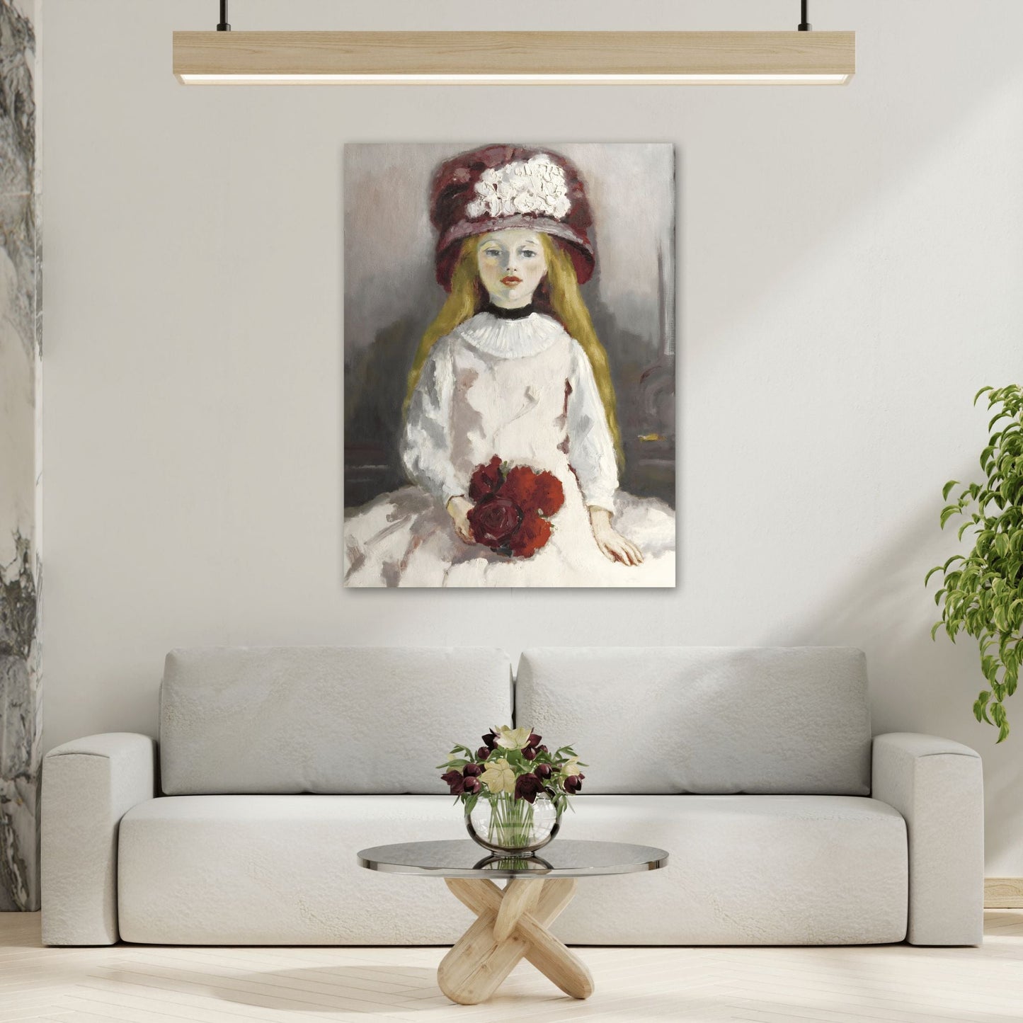 Kees van Dongen Young Girl with a Floral Hat - Canvas Art Reproduction