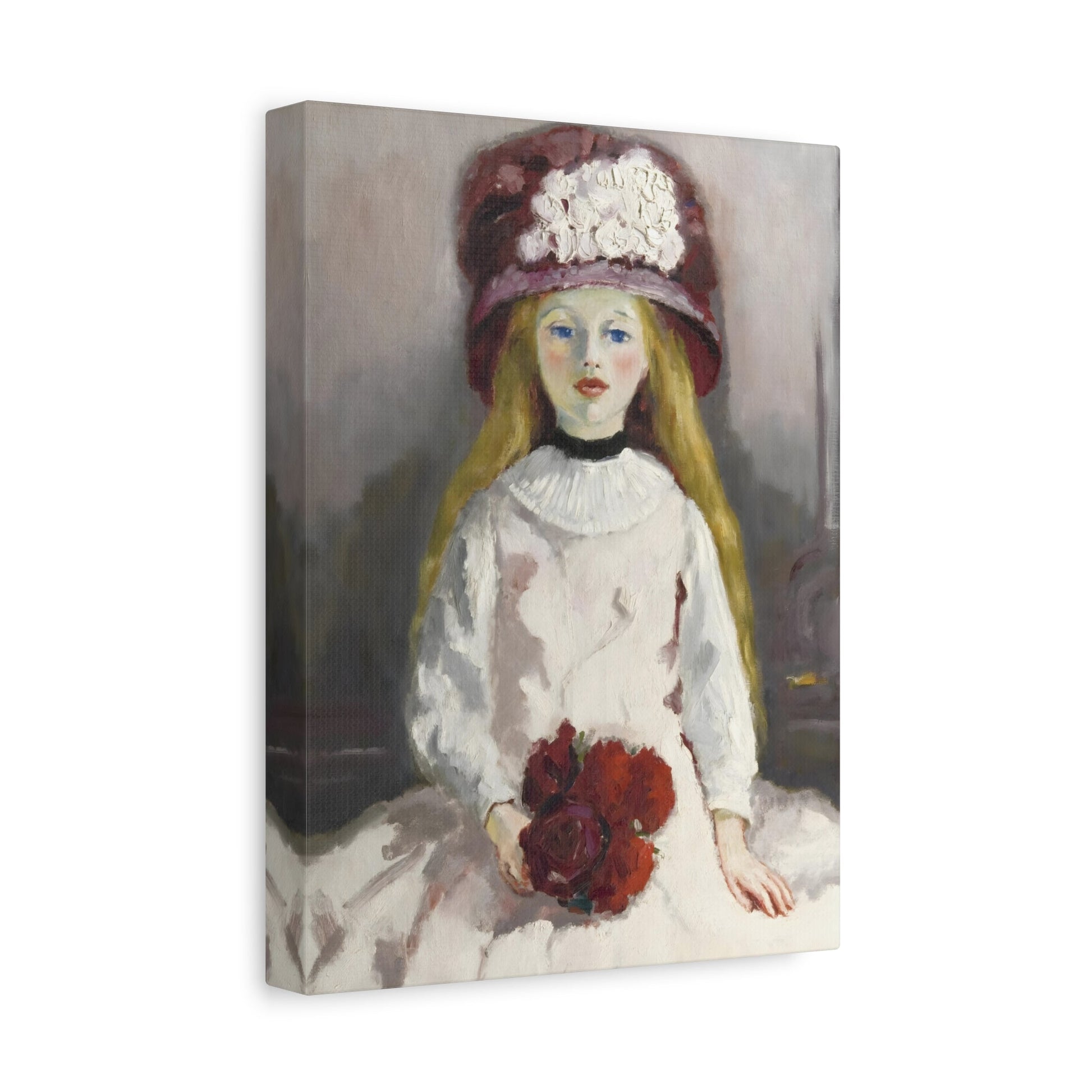 Kees van Dongen Young Girl with a Floral Hat - Canvas Art Reproduction