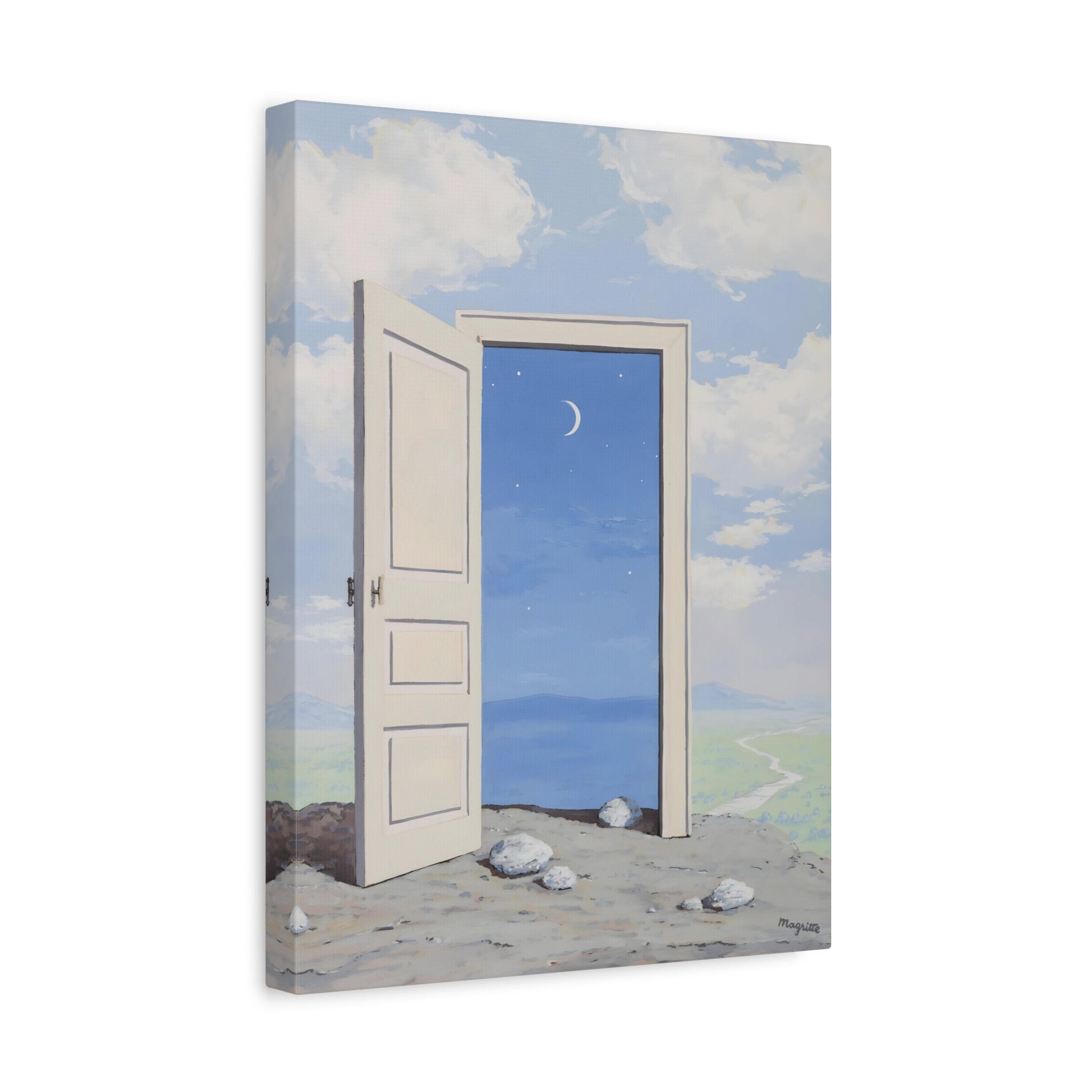 Knowledge Canvas Wall Art Print - Famous Rene Magritte Reproduction