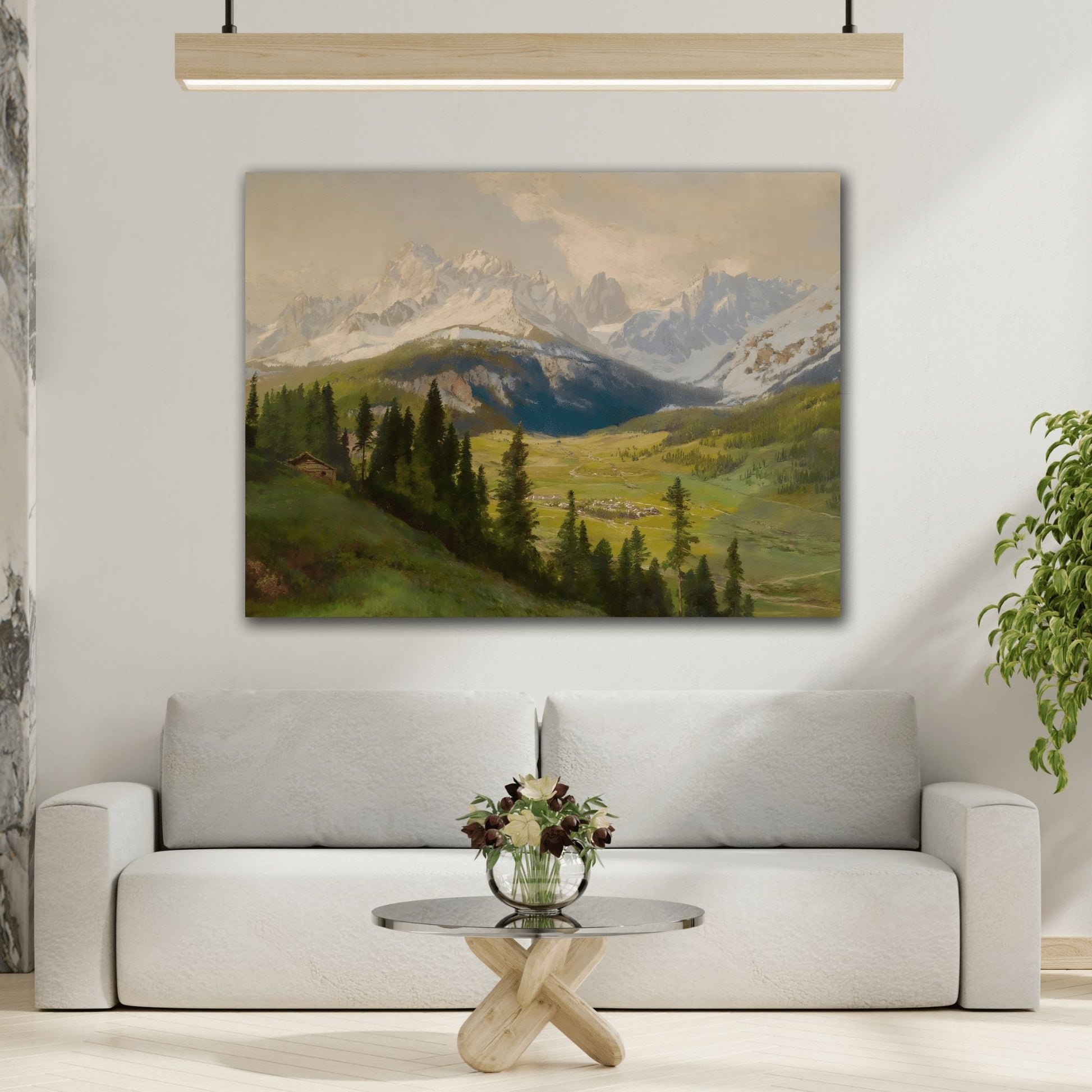 Konrad Petrides Doroth Val Fiscalina Mountain Landscape - Canvas Art Reproduction