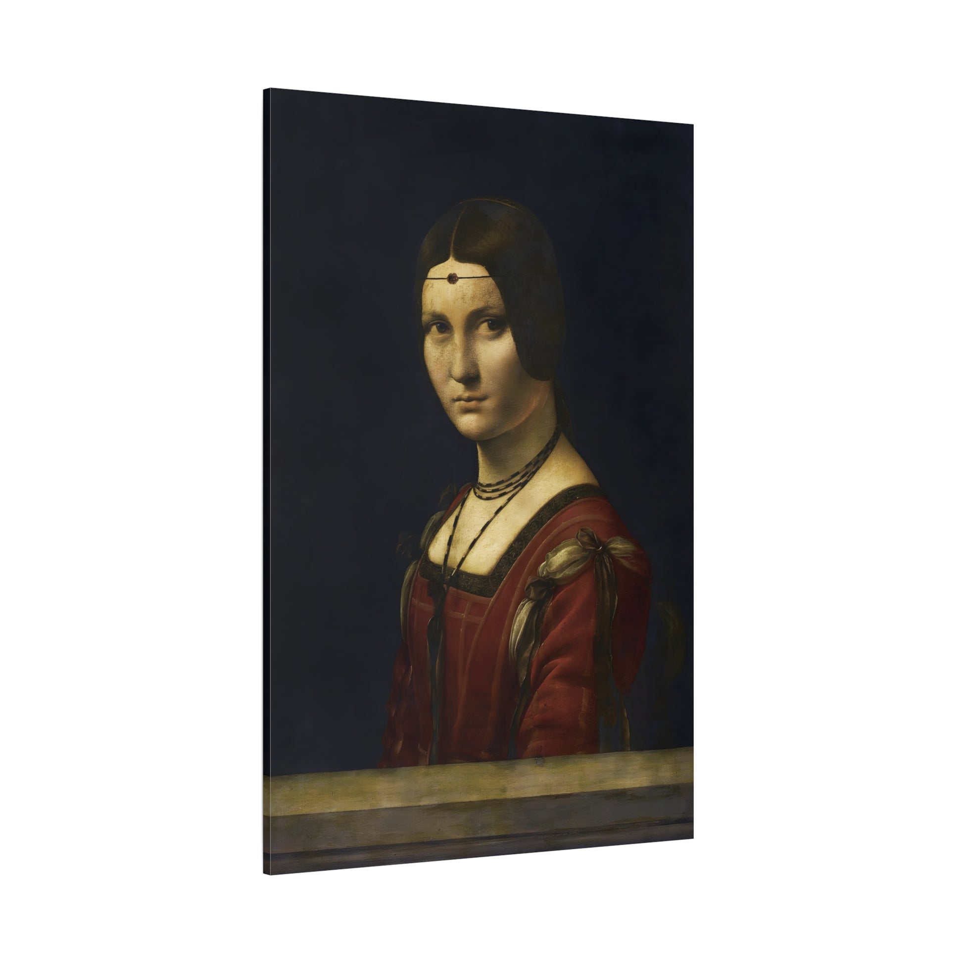 La Belle Ferronniere Canvas Wall Art Print - Da Vinci Reproduction