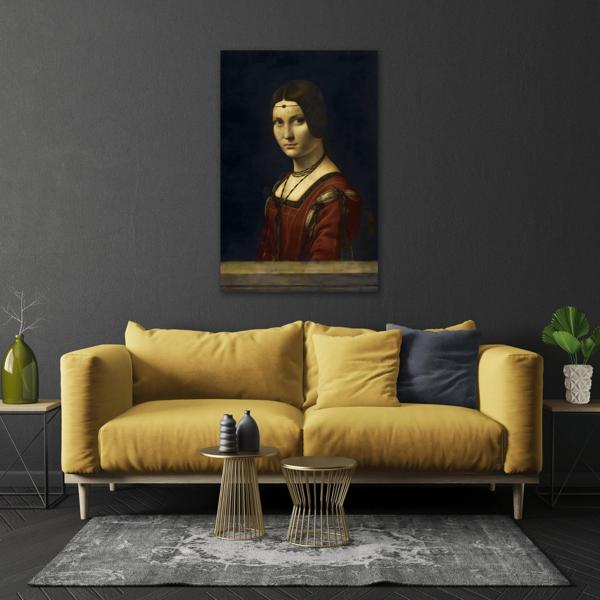 La Belle Ferronniere Canvas Wall Art Print - Da Vinci Reproduction