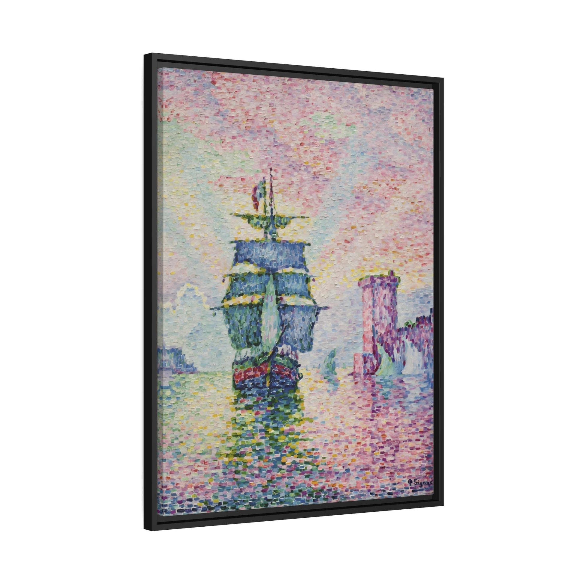 La Passe de Marseille Canvas Print - Framed Signac Wall Art Prints