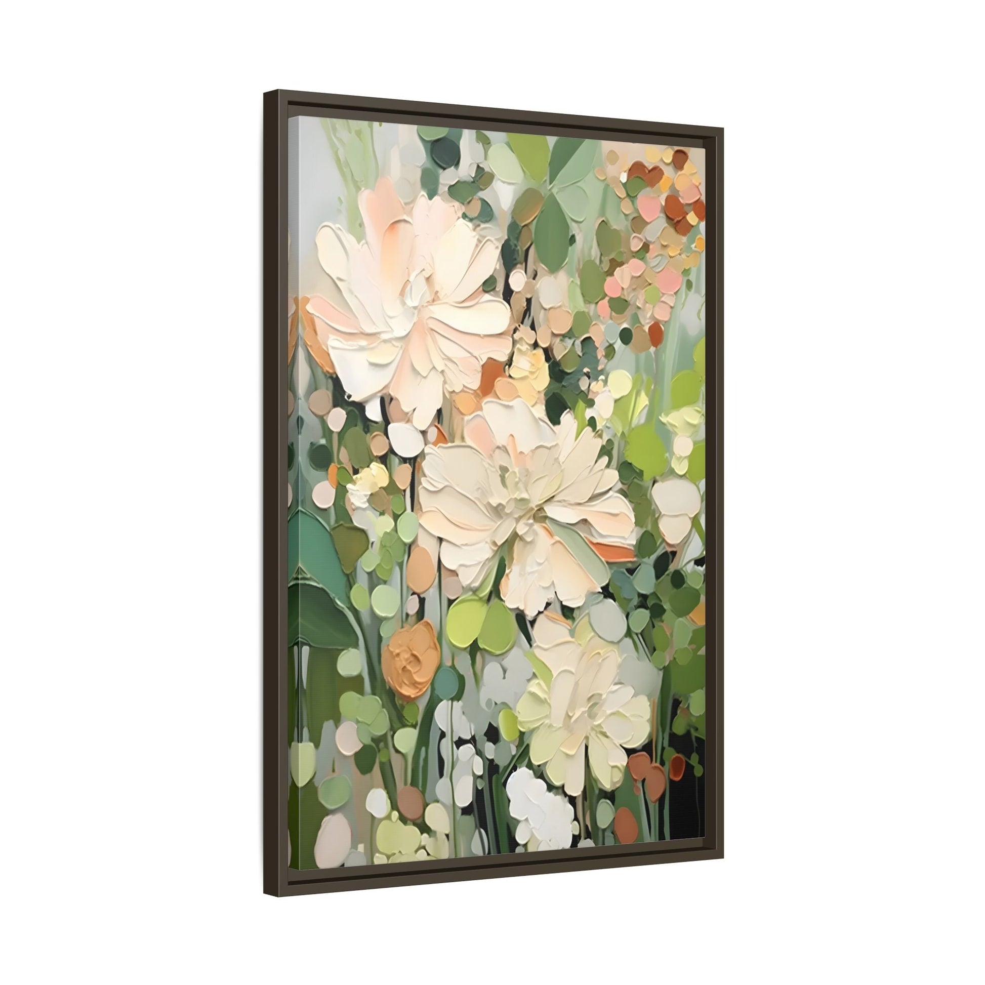 Large Abstract Flower Canvas - Minimalist Boho Wall Art Decor
