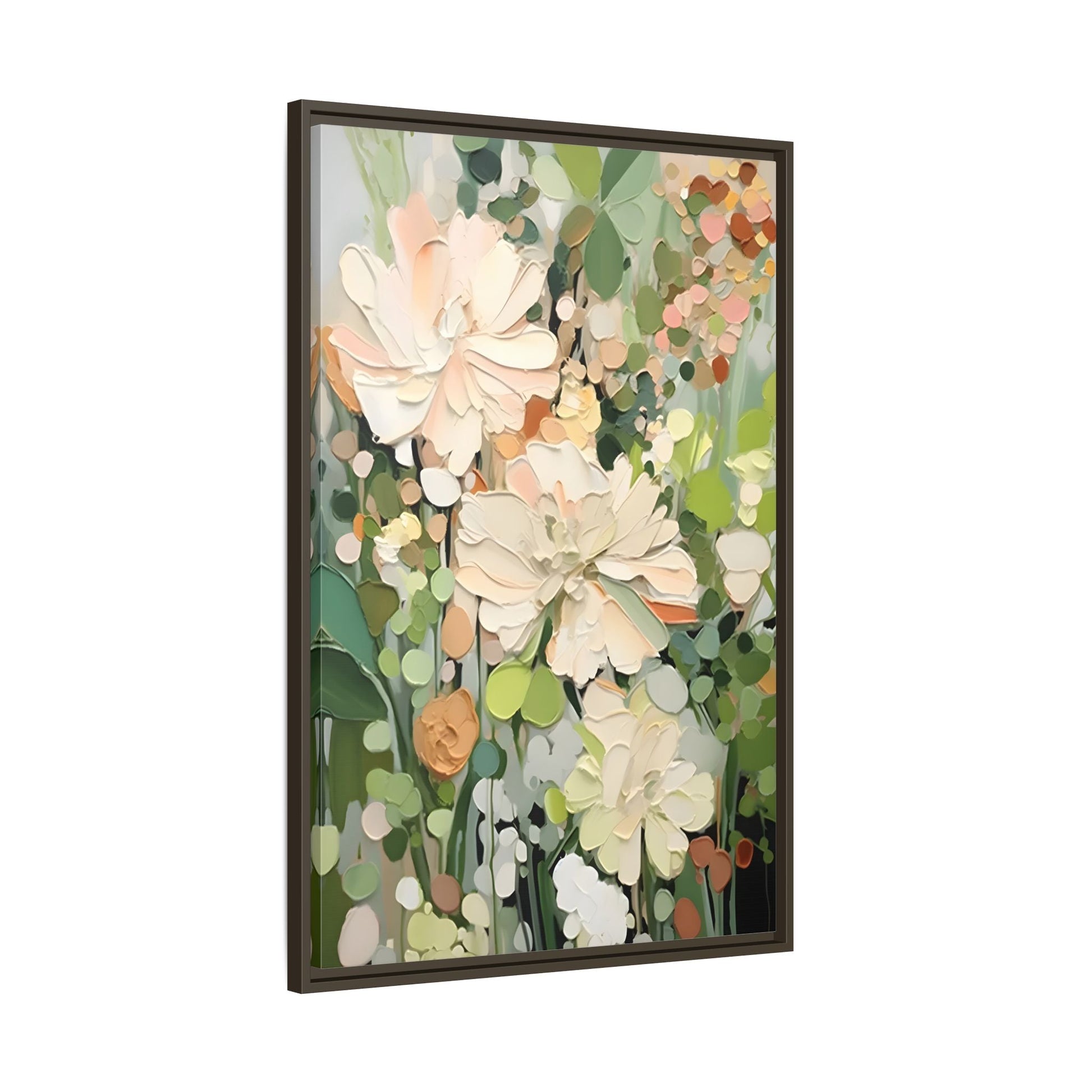 Large Abstract Flower Canvas - Minimalist Boho Wall Art Decor