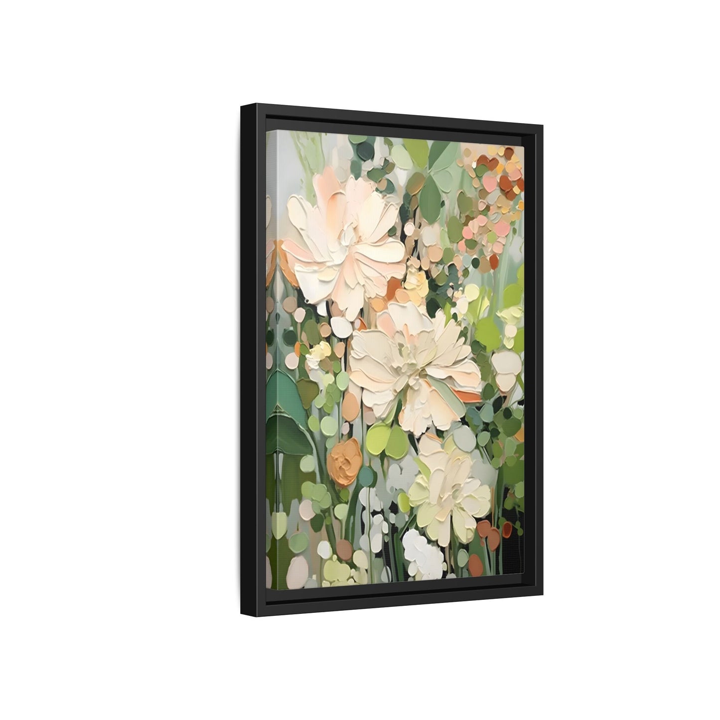 Large Abstract Flower Canvas - Minimalist Boho Wall Art Decor