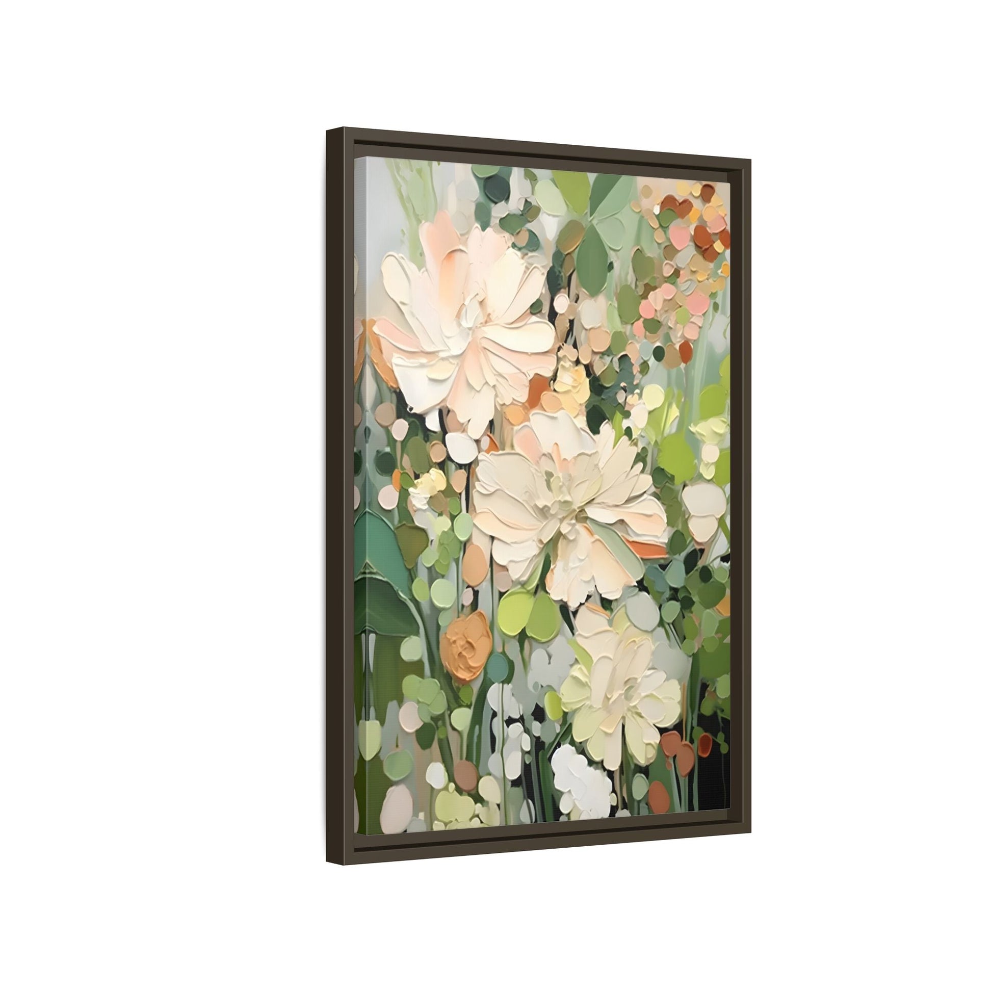 Large Abstract Flower Canvas - Minimalist Boho Wall Art Decor