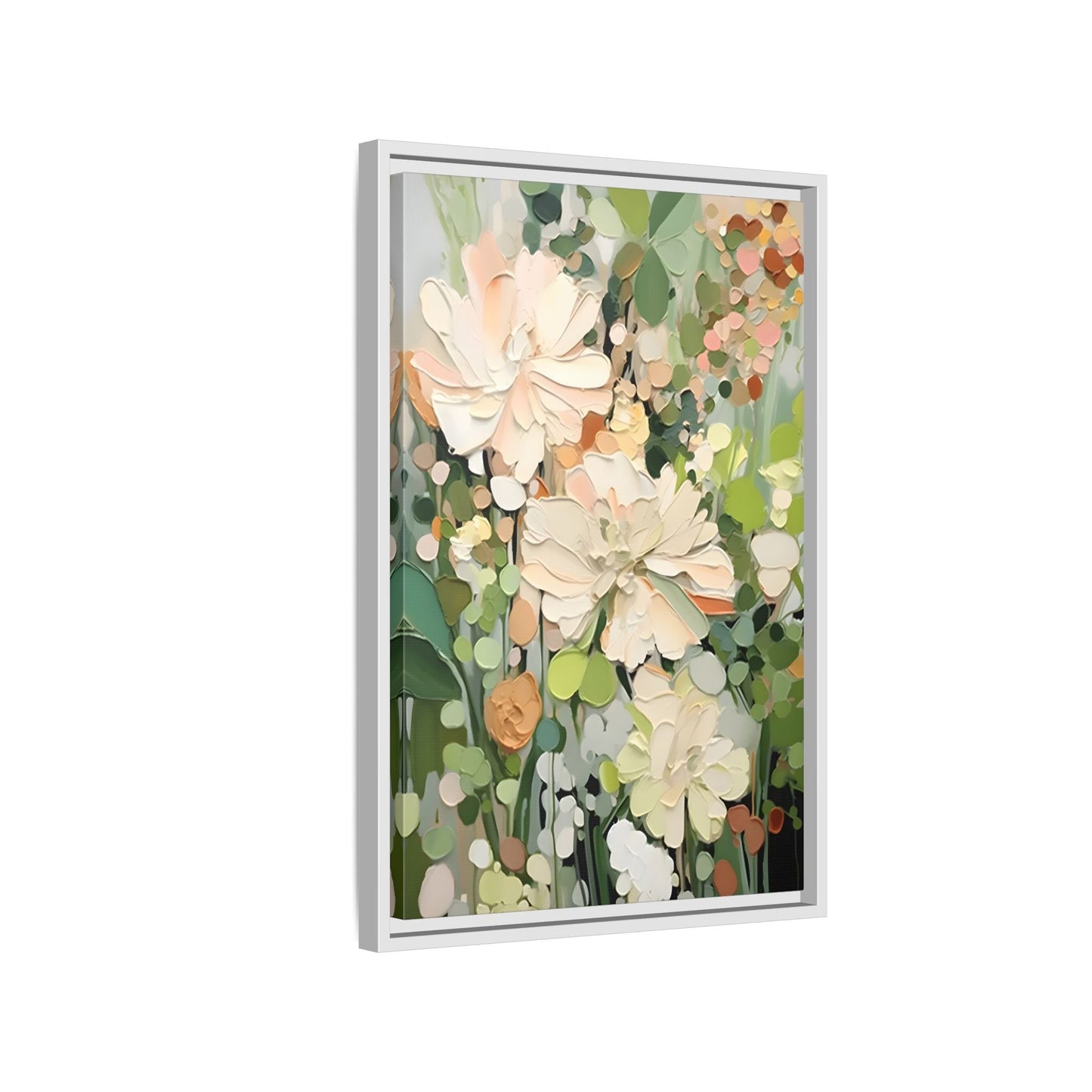 Large Abstract Flower Canvas - Minimalist Boho Wall Art Decor