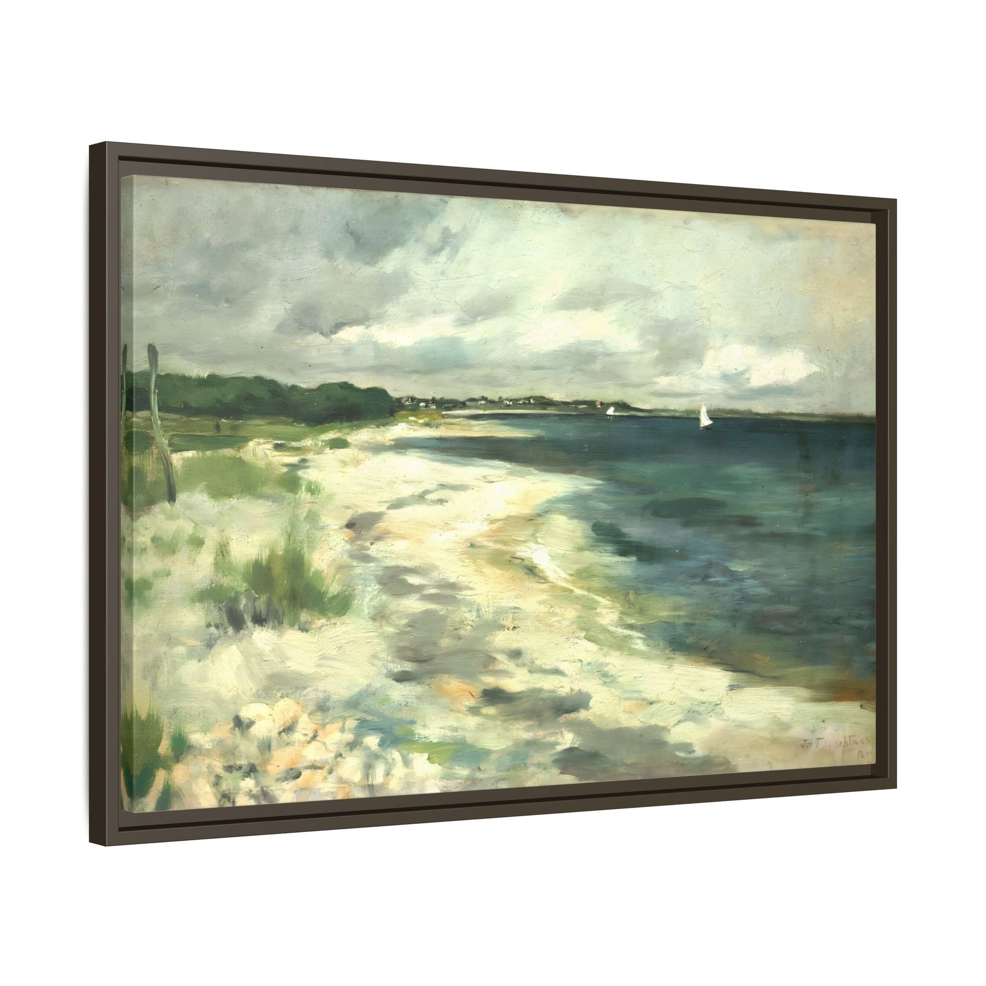 Large Beach Sea Abstract Canvas Wall Art Framed Prints