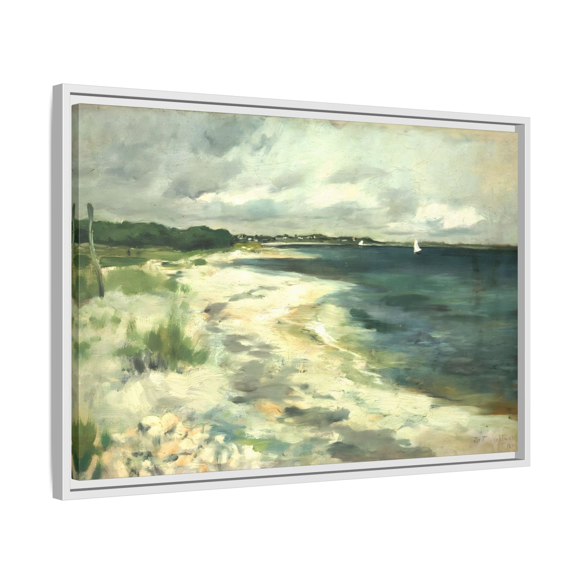 Large Beach Sea Abstract Canvas Wall Art Framed Prints