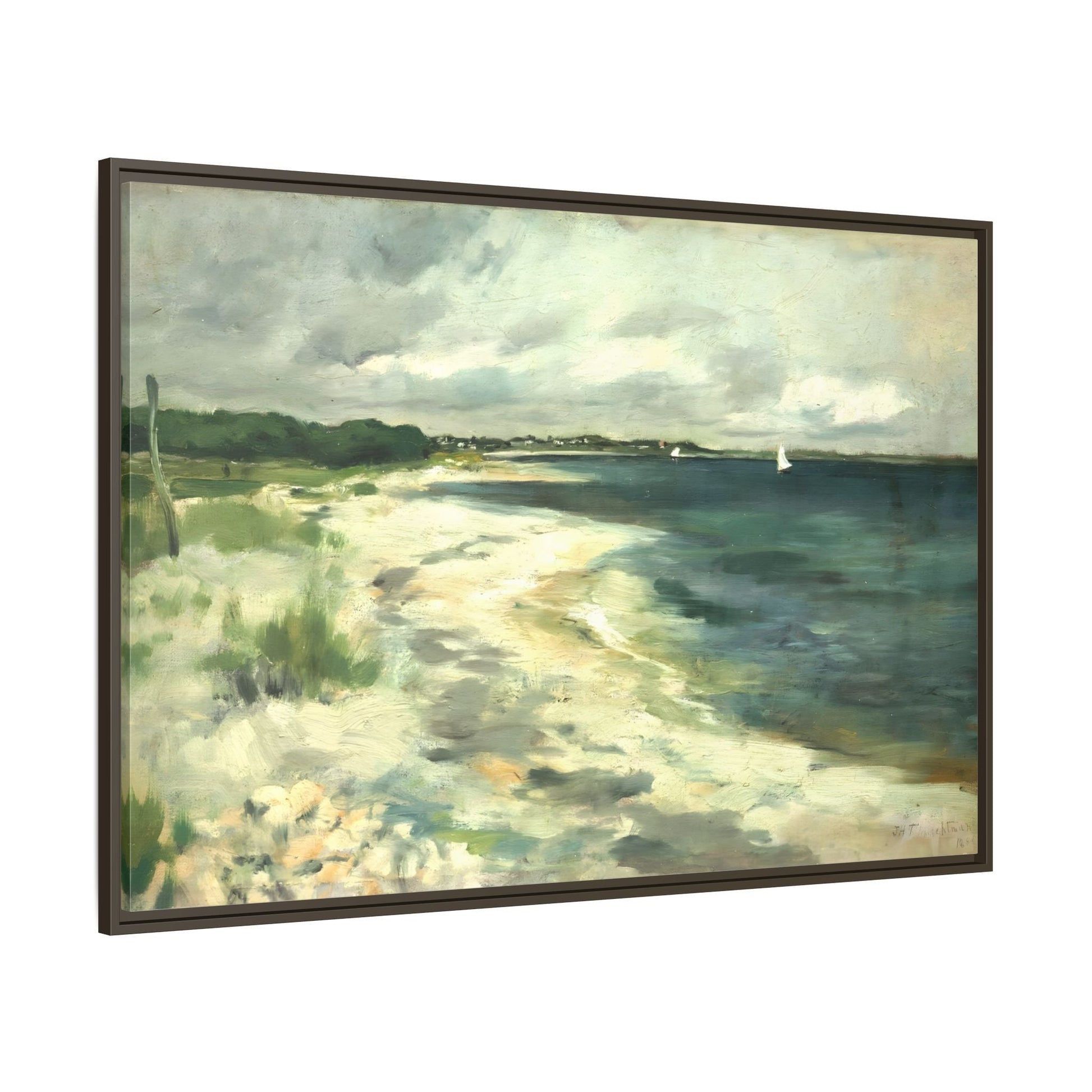 Large Beach Sea Abstract Canvas Wall Art Framed Prints