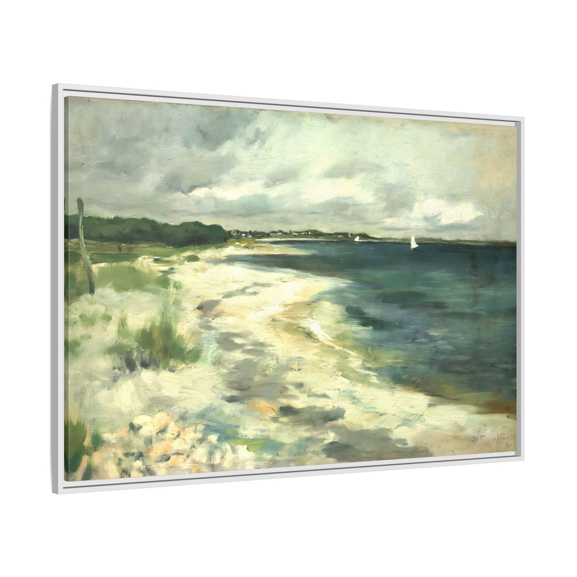 Large Beach Sea Abstract Canvas Wall Art Framed Prints