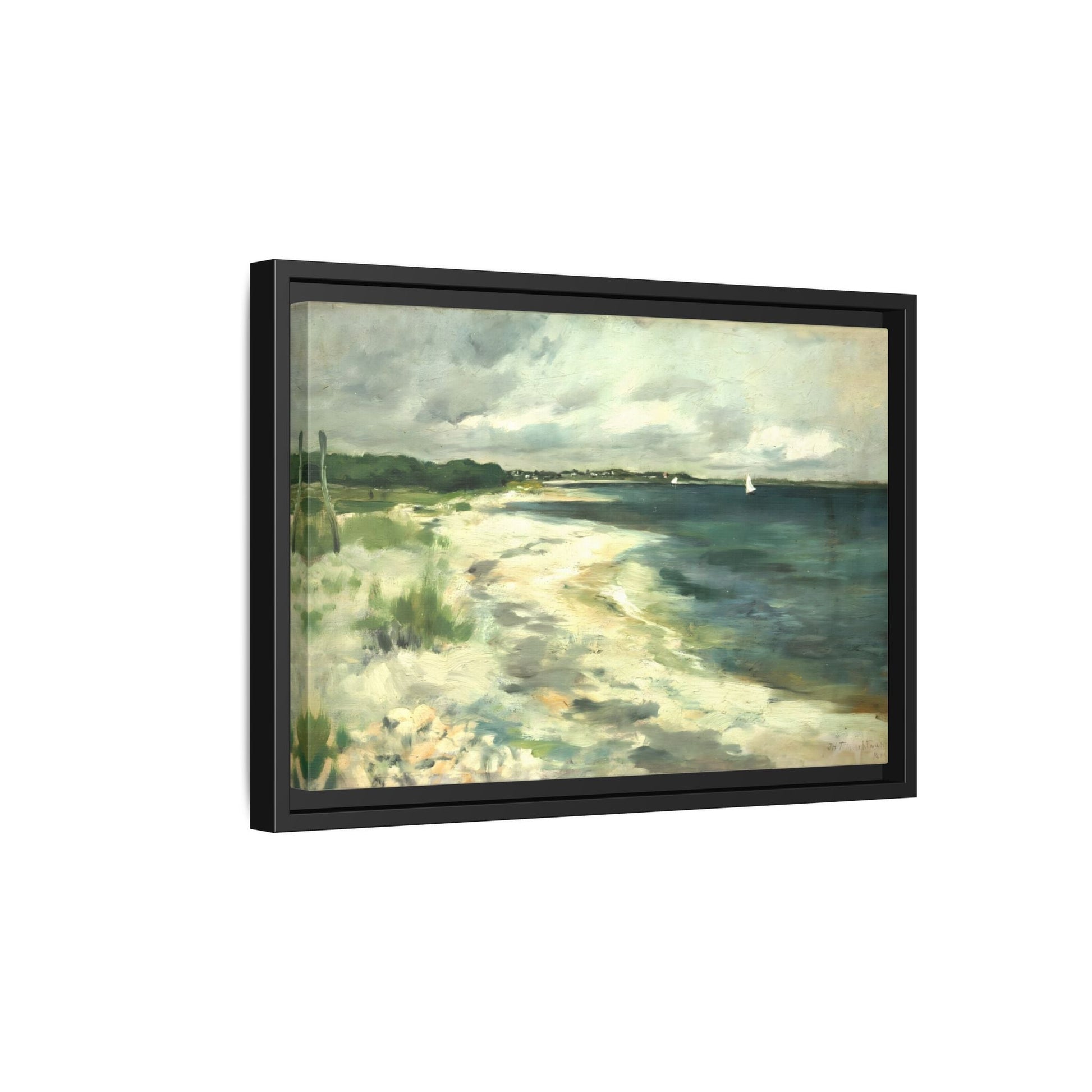 Large Beach Sea Abstract Canvas Wall Art Framed Prints
