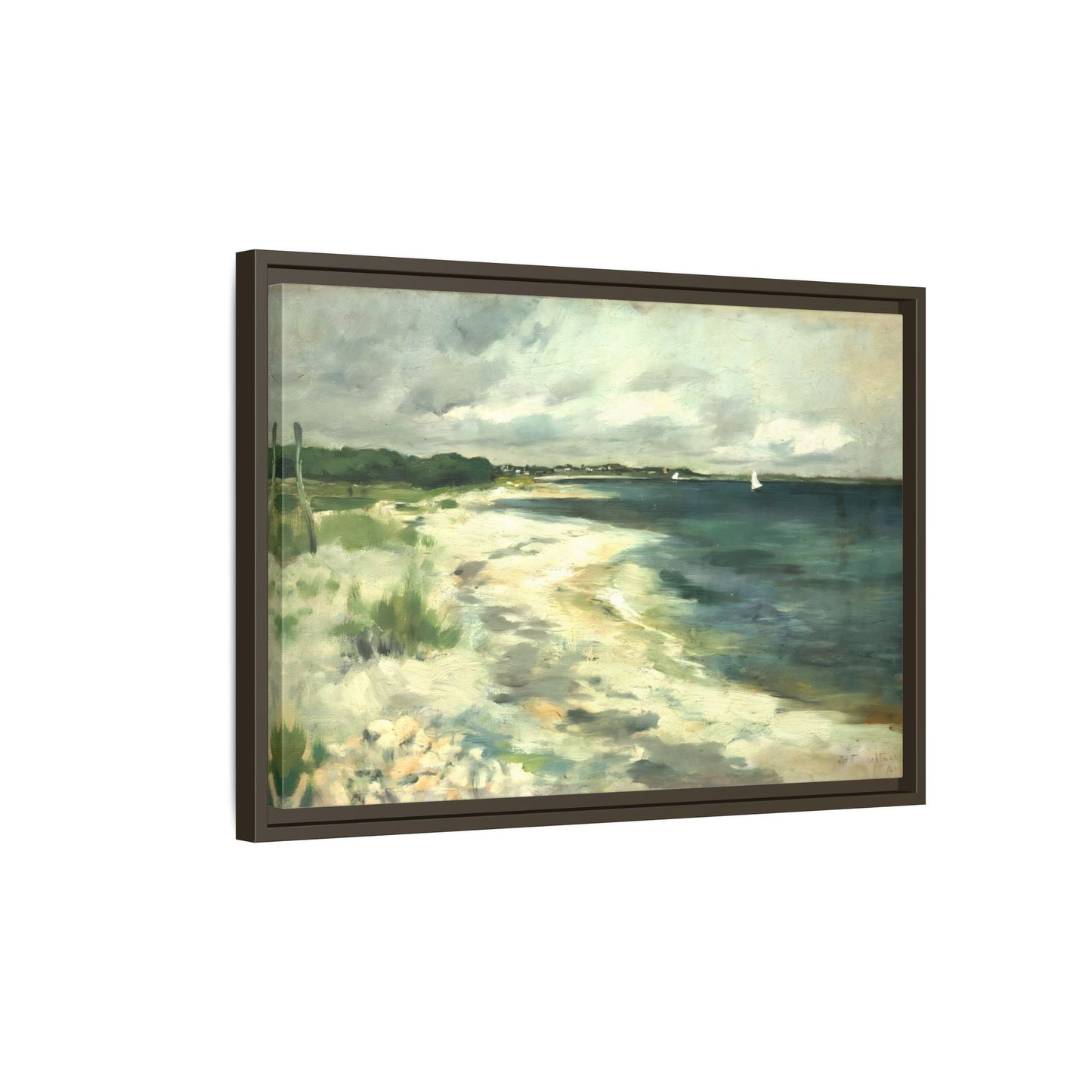 Large Beach Sea Abstract Canvas Wall Art Framed Prints