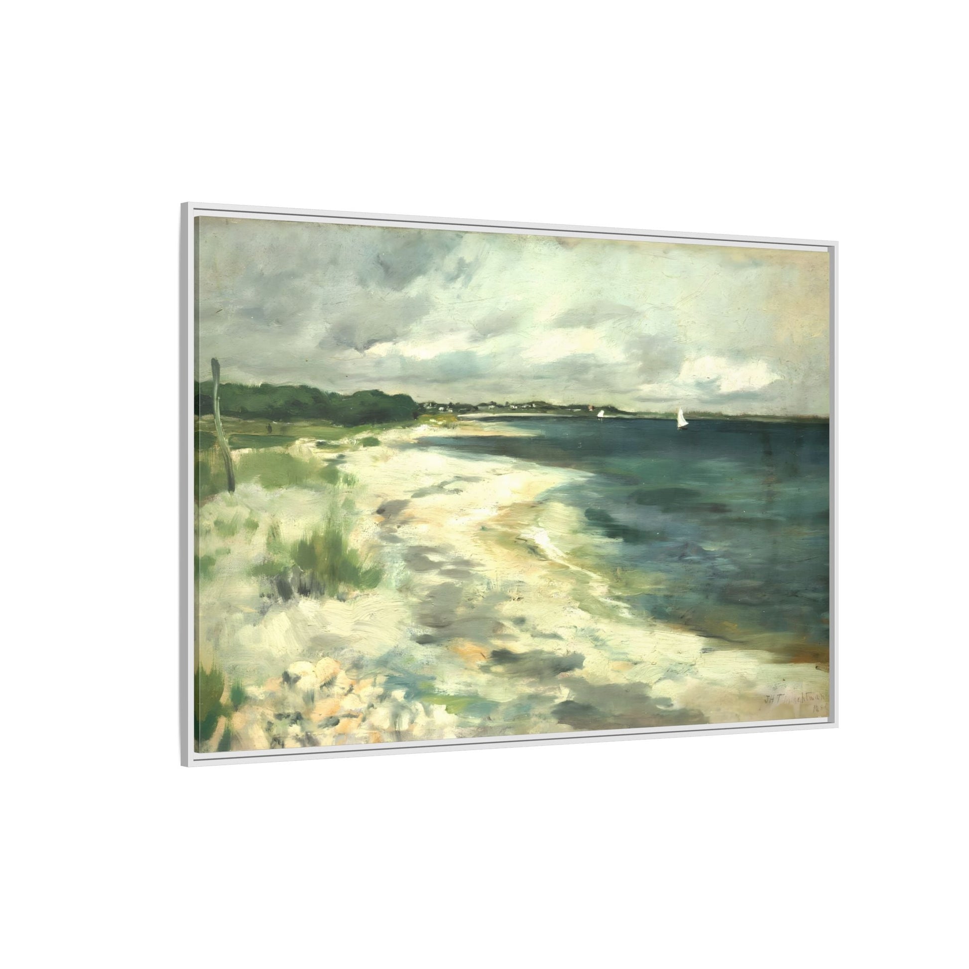 Large Beach Sea Abstract Canvas Wall Art Framed Prints