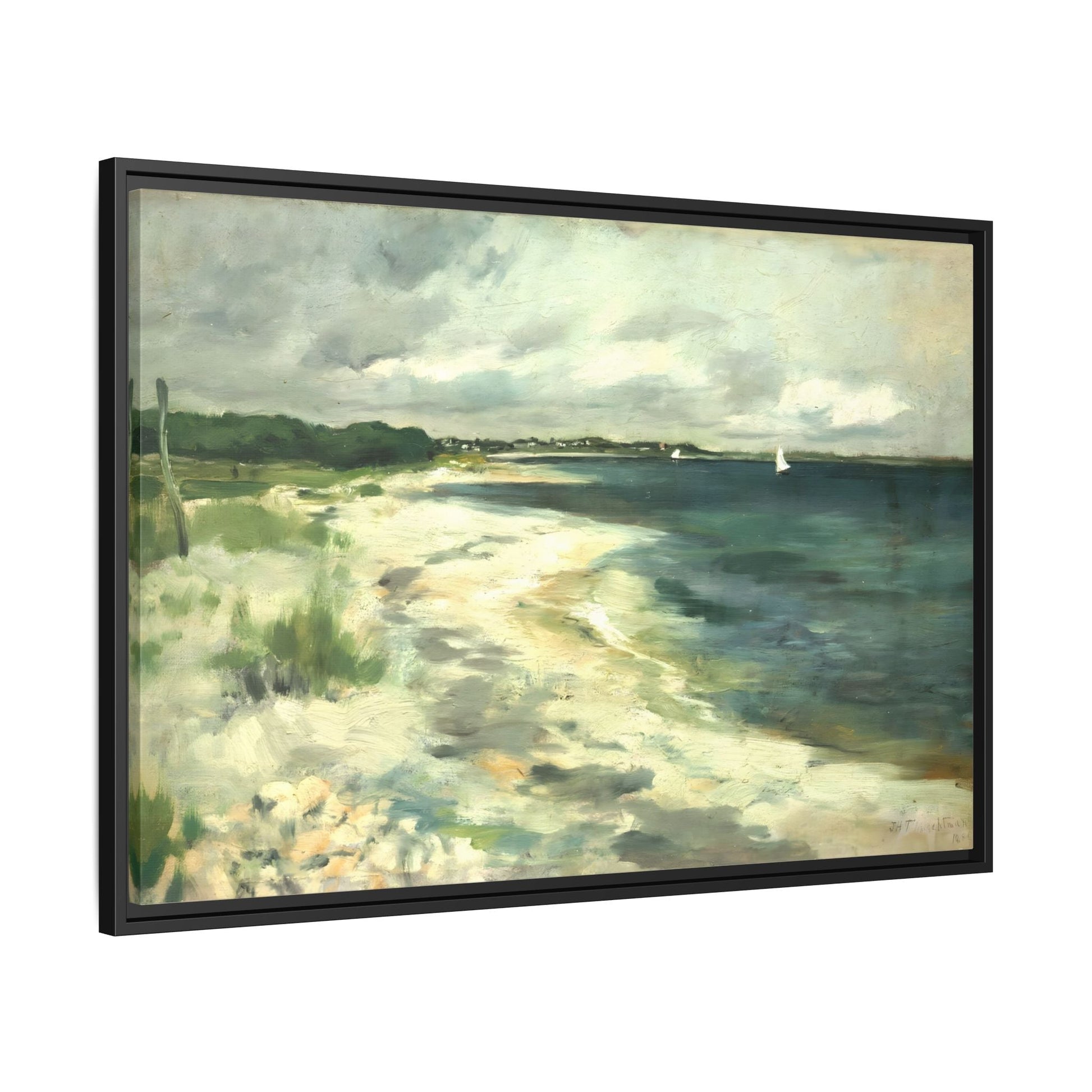 Large Beach Sea Abstract Canvas Wall Art Framed Prints