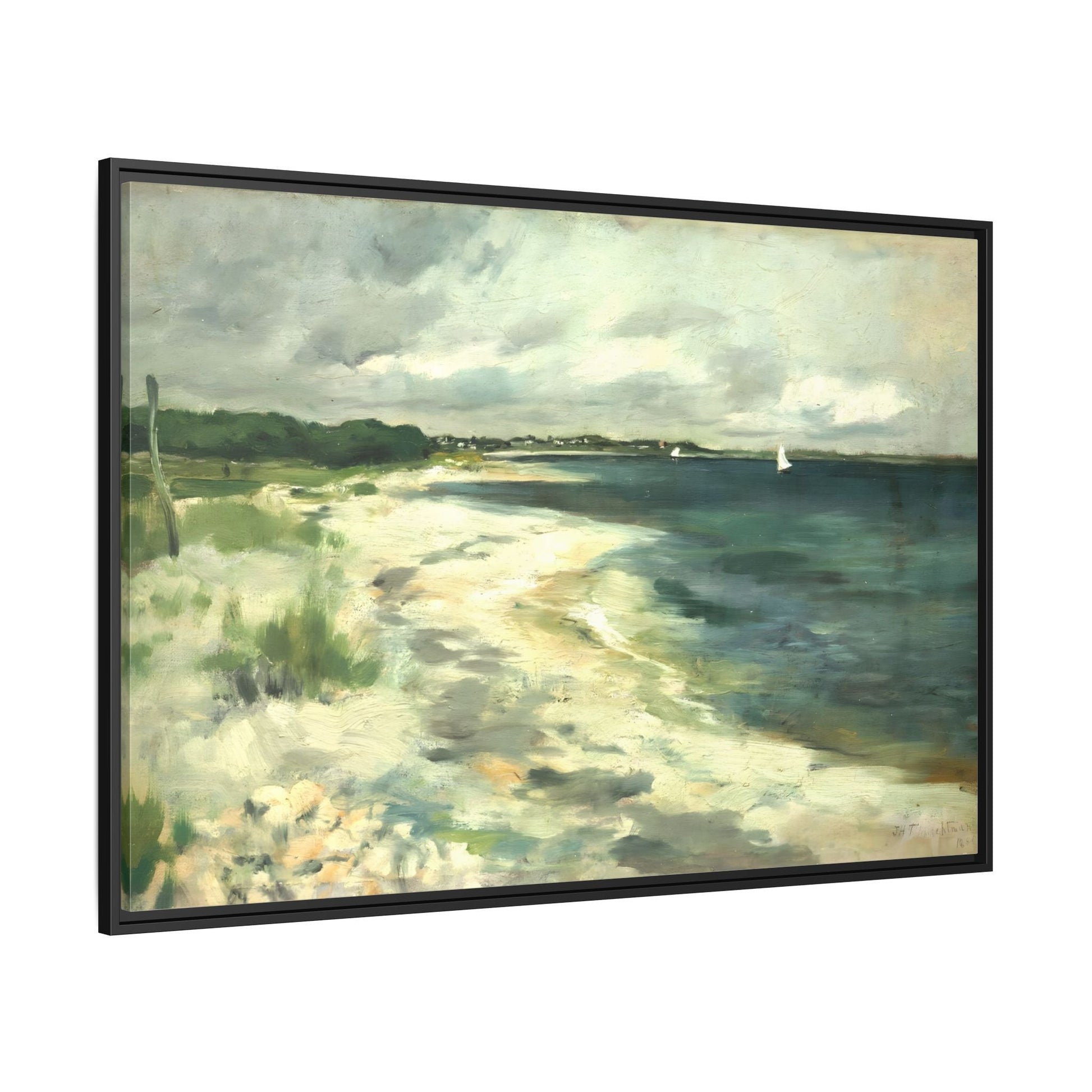 Large Beach Sea Abstract Canvas Wall Art Framed Prints