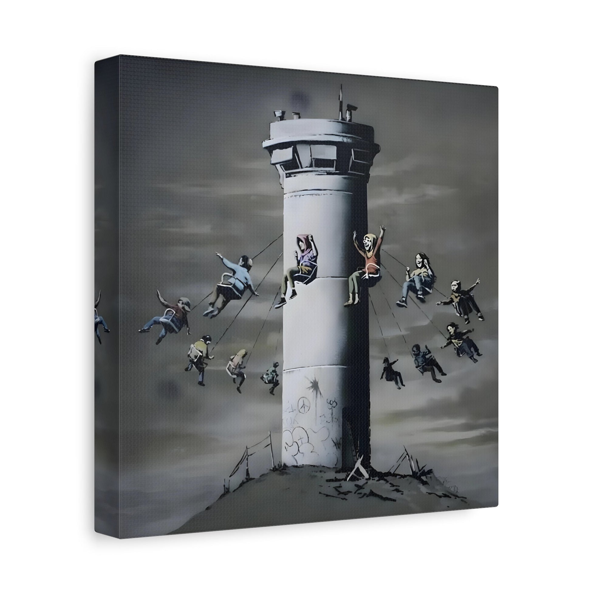 Luna Park Banksy Canvas Wall Art Print - Famous Wall Decor