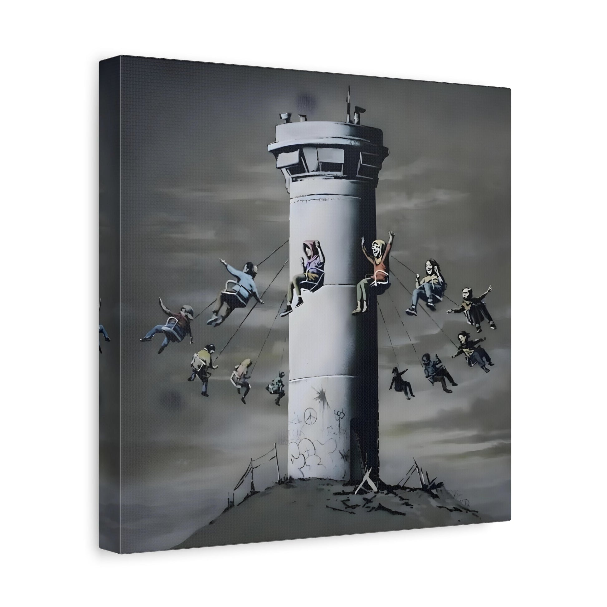 Luna Park Banksy Canvas Wall Art Print - Famous Wall Decor