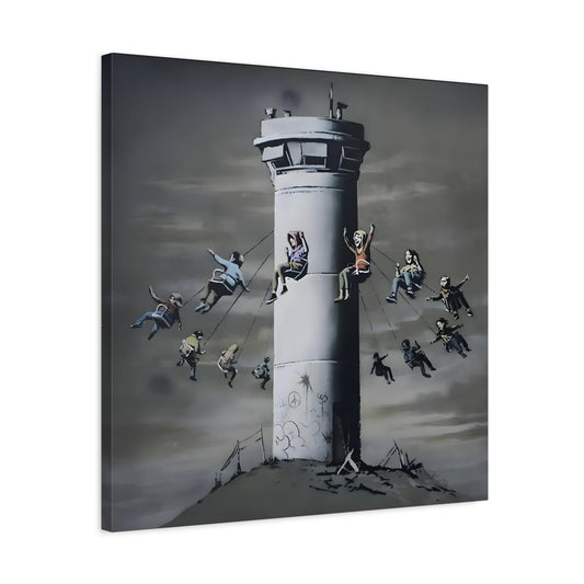 Luna Park Banksy Canvas Wall Art Print - Famous Wall Decor