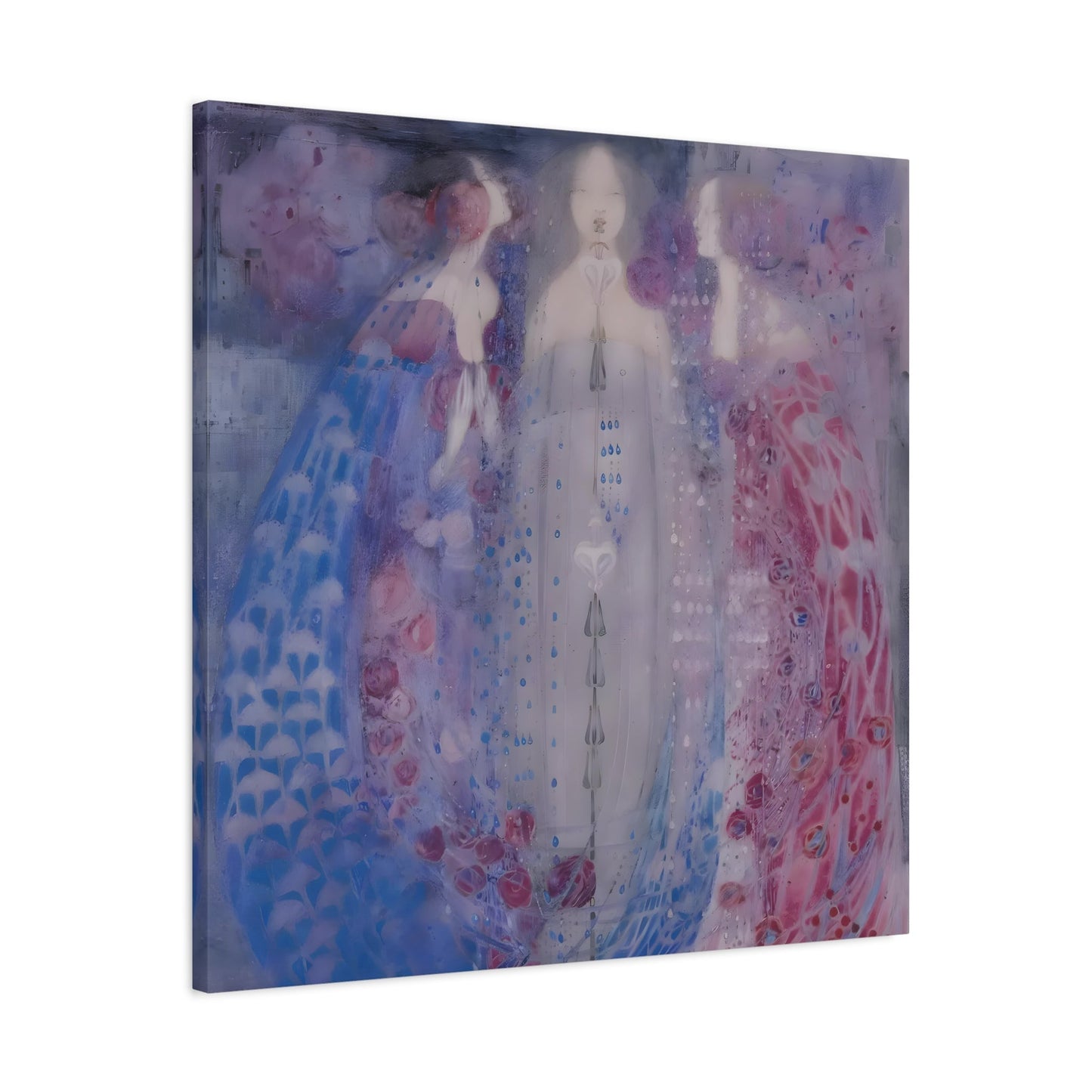 Margaret Macdonald Three Perfumes - Square Canvas Wall Art Print