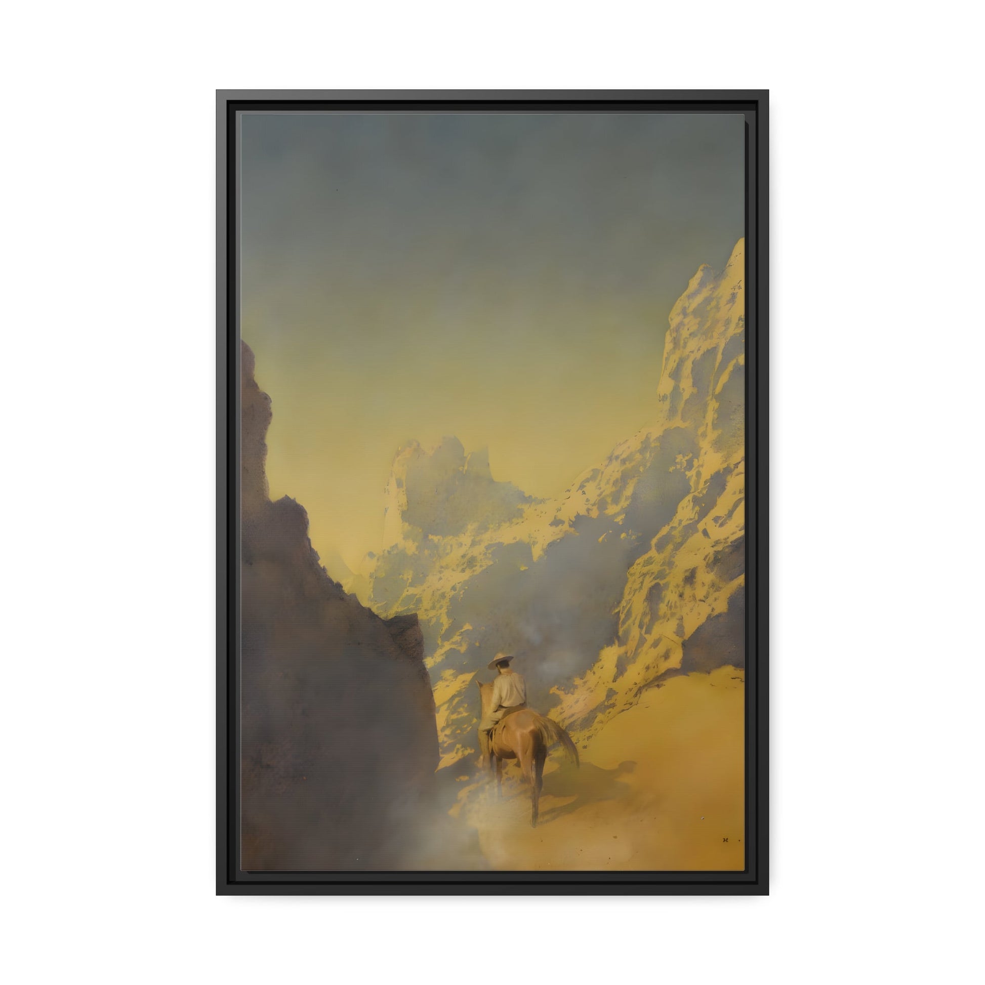 Maxfield Parrish Rawhide Framed - Canvas Art Reproduction