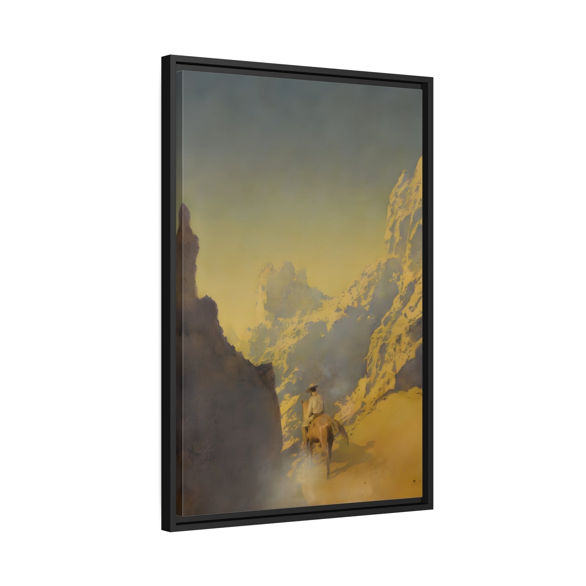 Maxfield Parrish Rawhide Framed - Canvas Art Reproduction