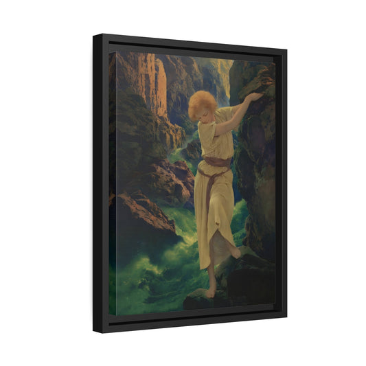 Maxfield Parrish The Canyon Framed Canvas Wall Art Reproduction