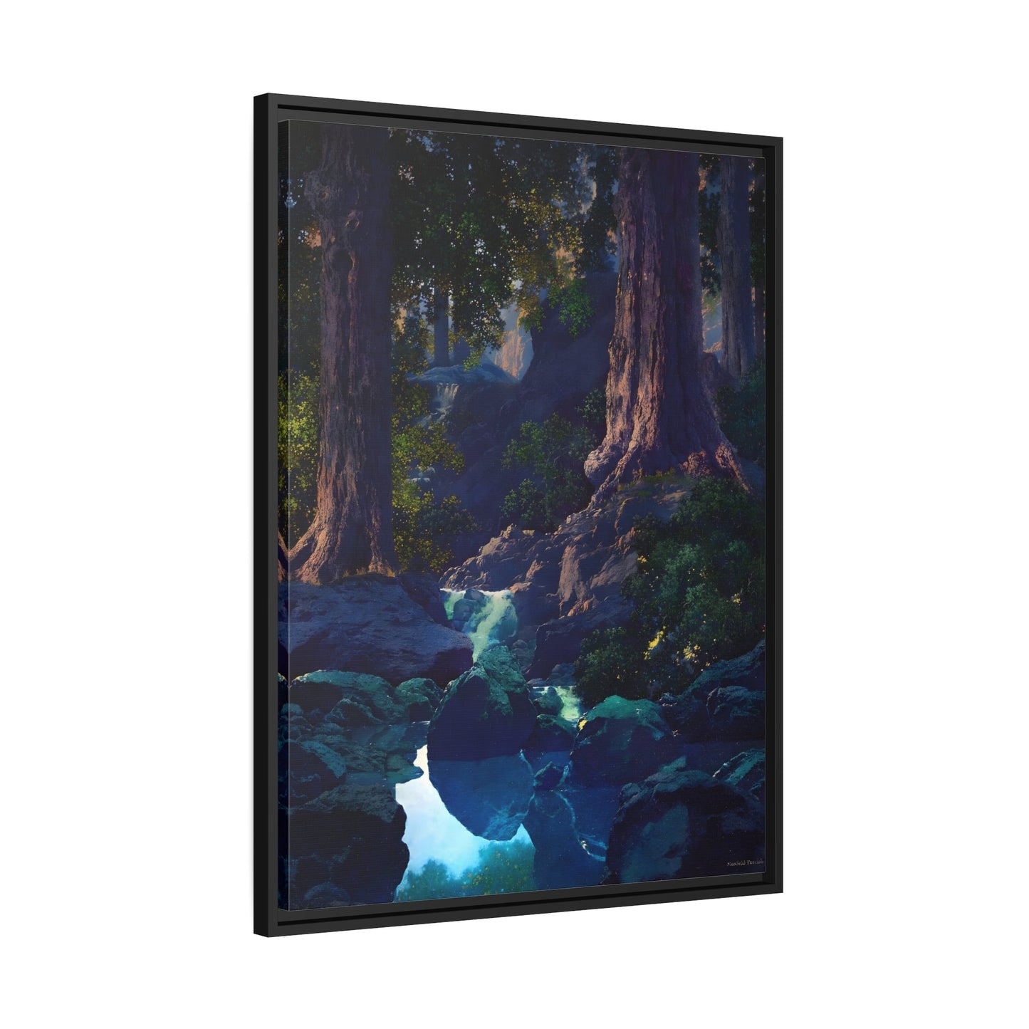 Maxfield Parrish The Glen - Framed Canvas Art Preproduction