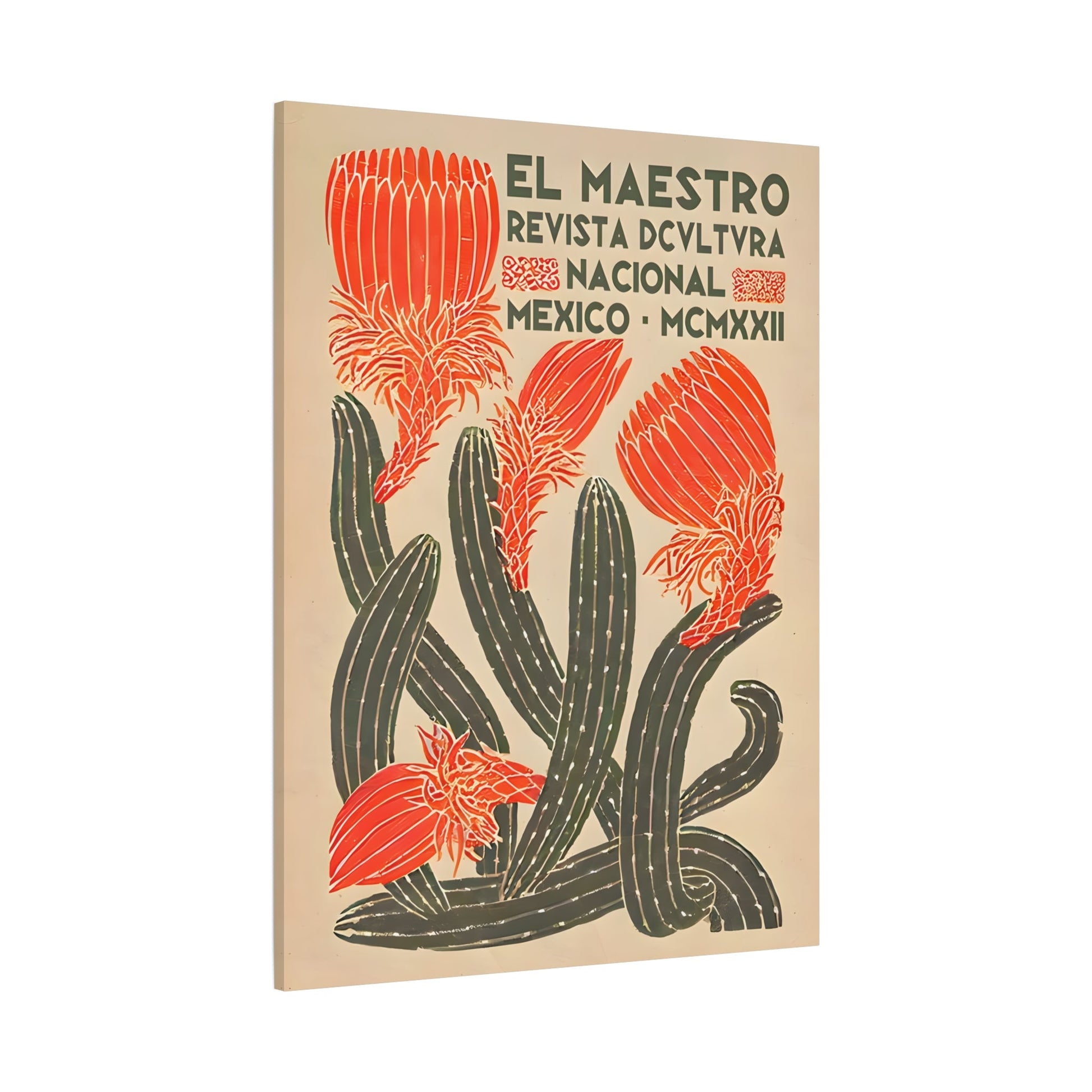 Mexican Floral Canvas Wall Art Home Decor - Latin American Artwork