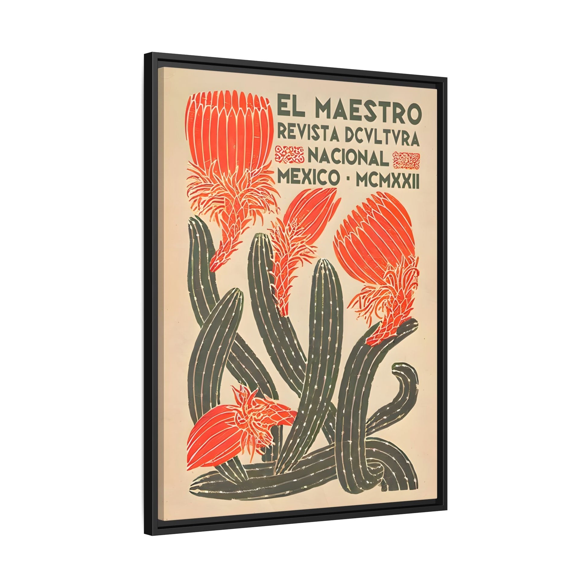 Mexican Floral Wall Art Canvas Decor, Floral Latin American Prints
