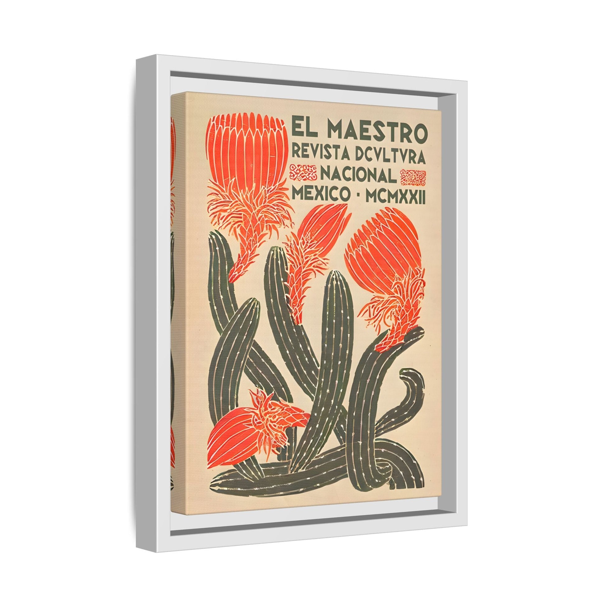Mexican Floral Wall Art Canvas Decor, Floral Latin American Prints