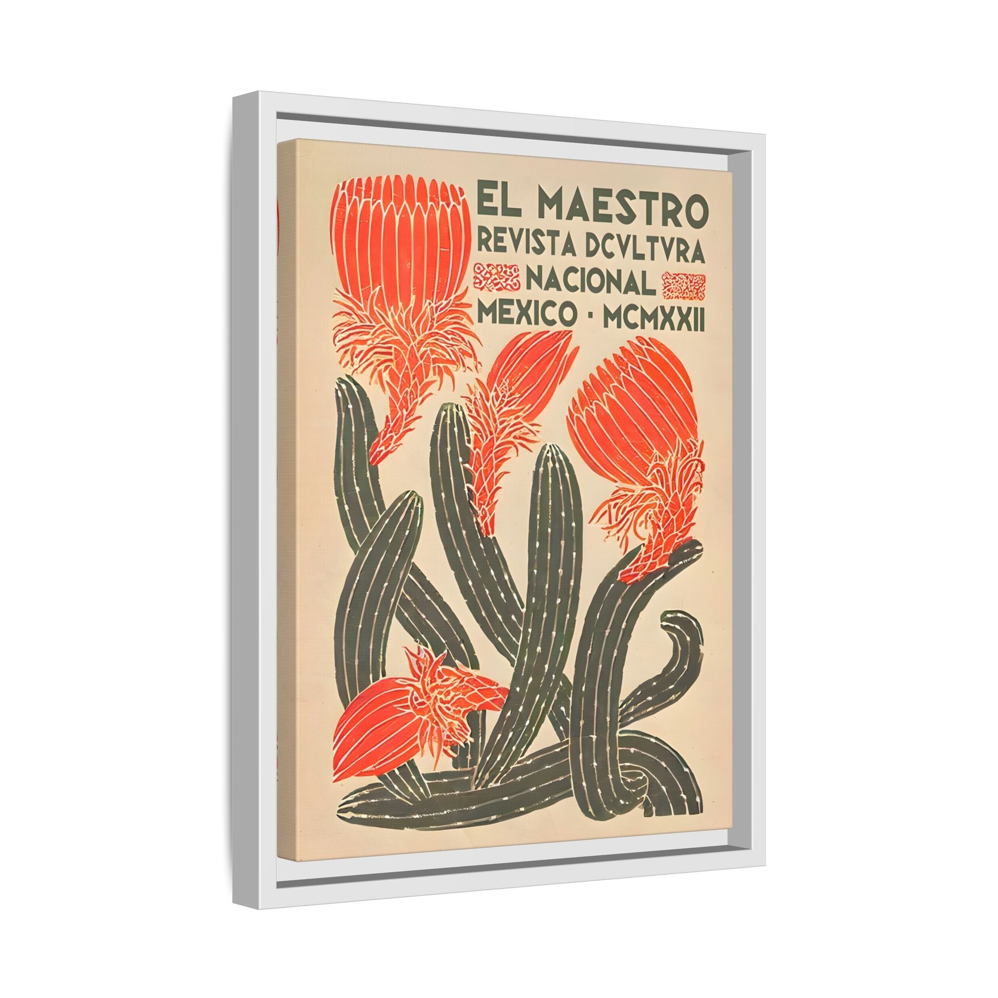Mexican Floral Wall Art Canvas Decor, Floral Latin American Prints