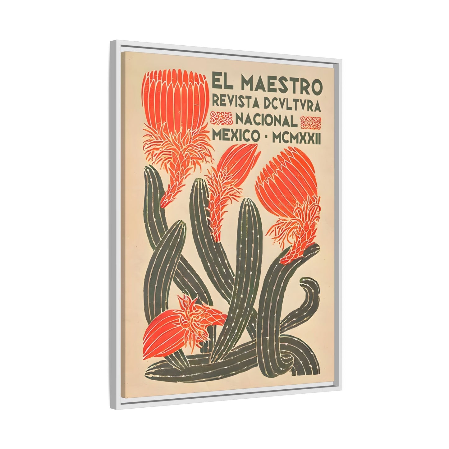 Mexican Floral Wall Art Canvas Decor, Floral Latin American Prints