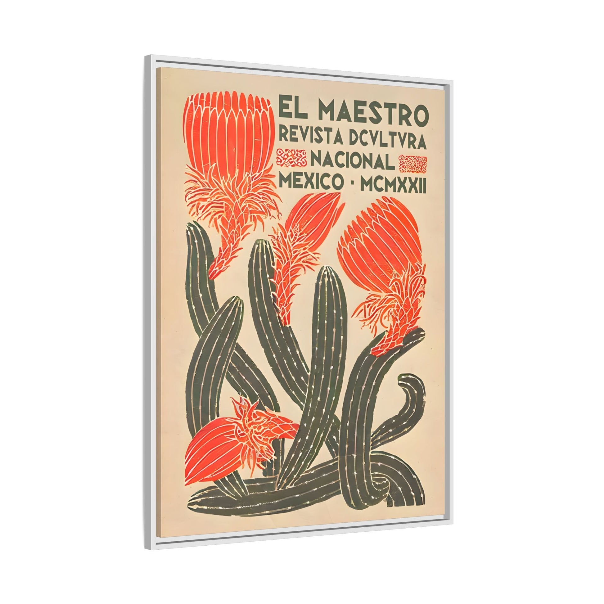 Mexican Floral Wall Art Canvas Decor, Floral Latin American Prints
