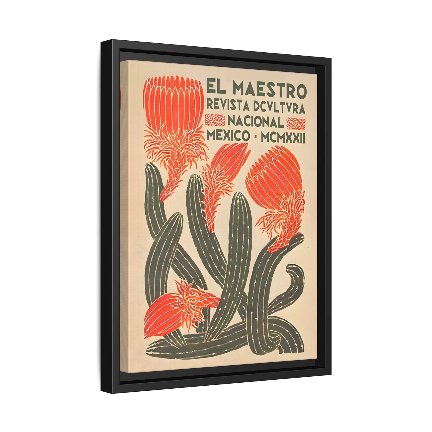 Mexican Floral Wall Art Canvas Decor, Floral Latin American Prints
