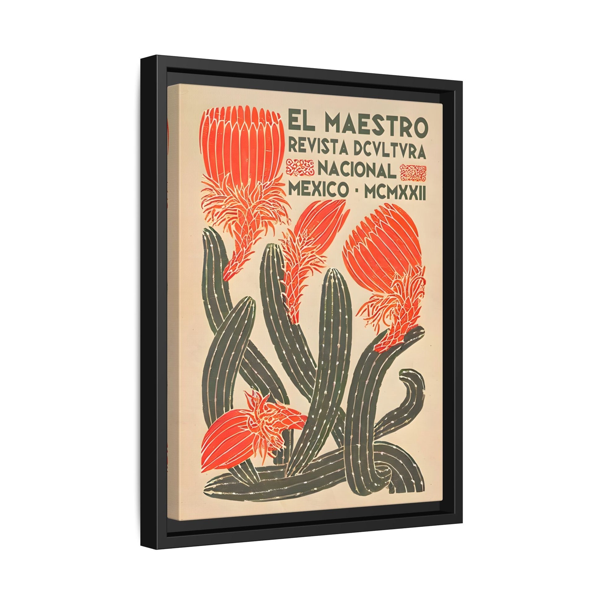 Mexican Floral Wall Art Canvas Decor, Floral Latin American Prints