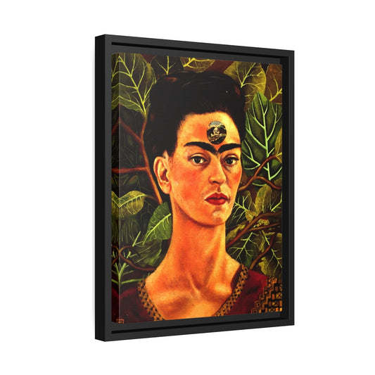 Mexico Famous Wall Art Kahlo Canvas Painting - Thinking About Death Wall Art Prints