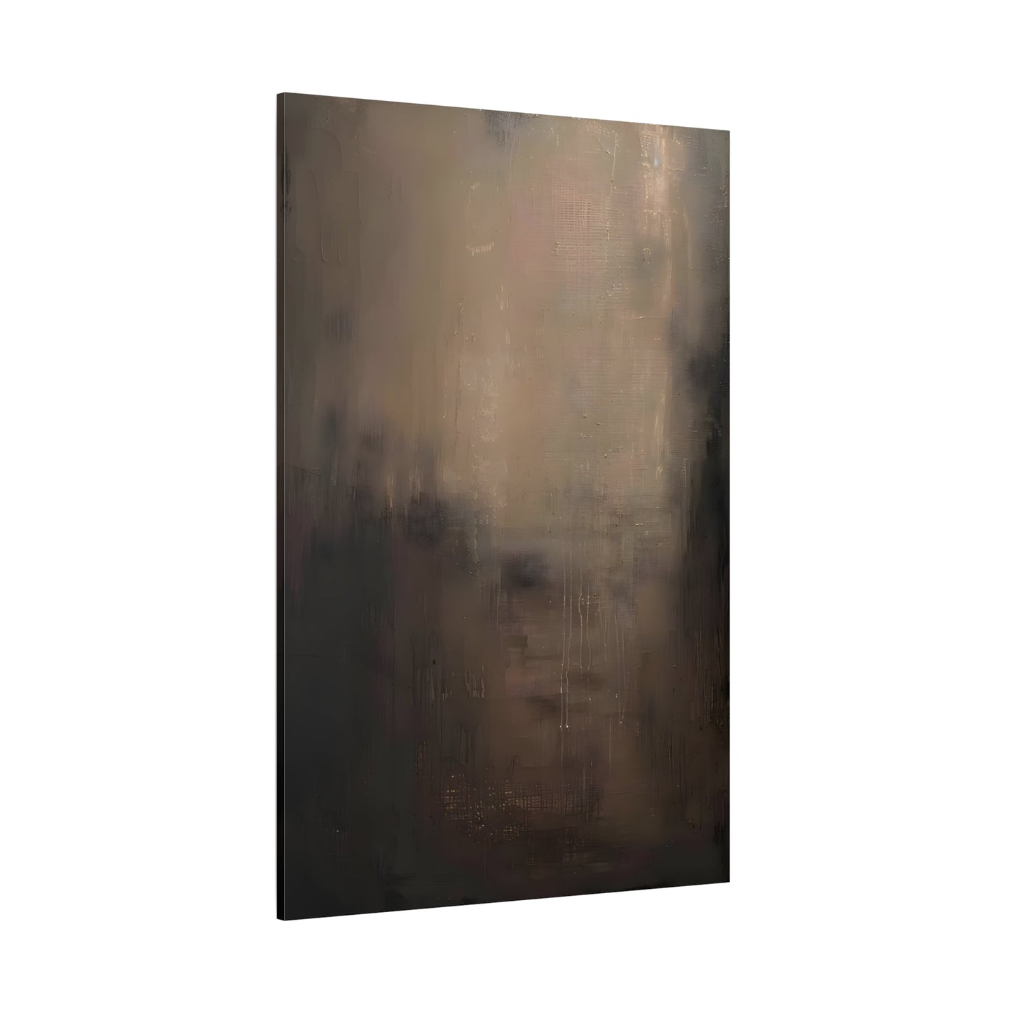 Minimalist Abstract Dark Shades Black Canvas Wall Art Print