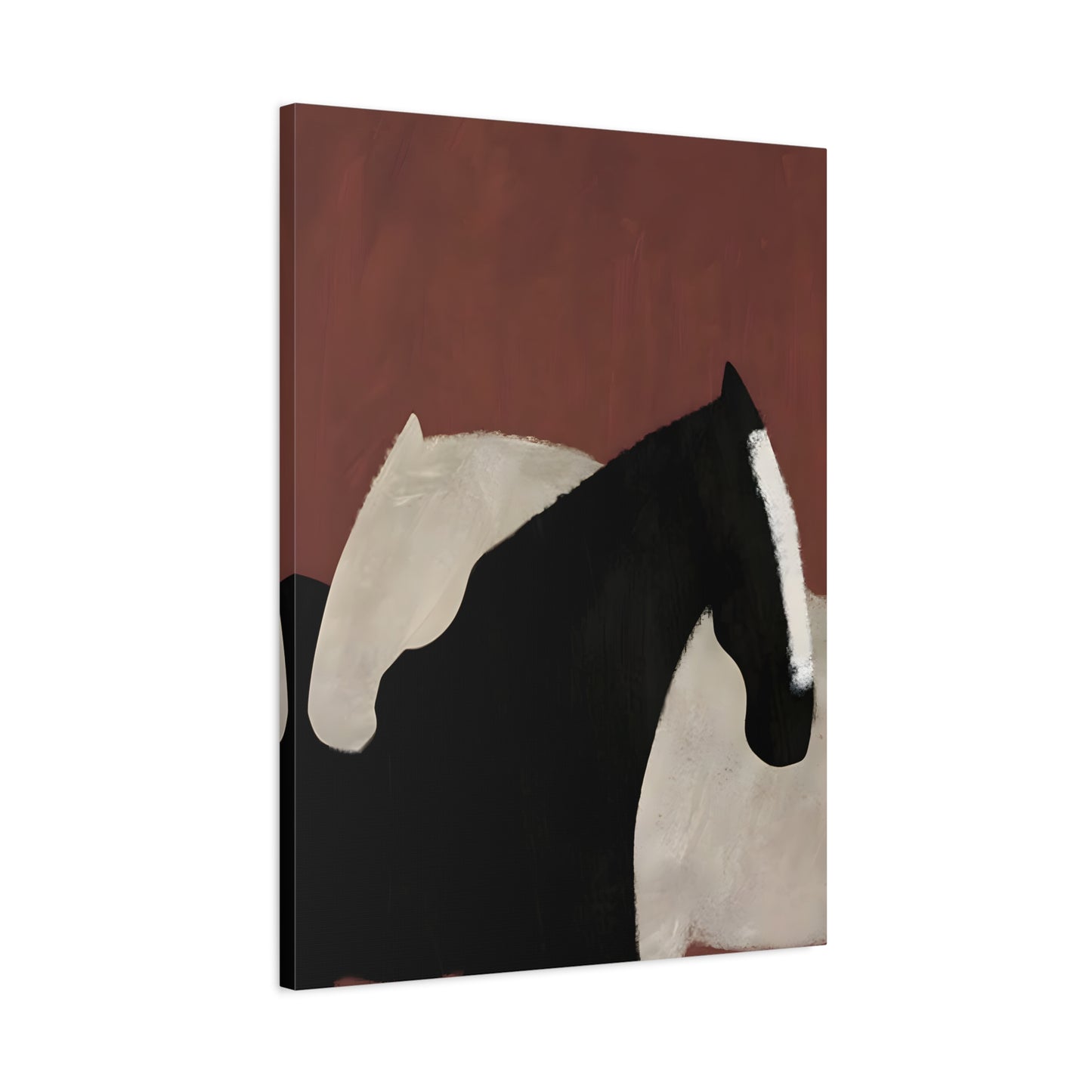 Minimalist Horse Animal Canvas Prints - Abstract Horses Wall Art