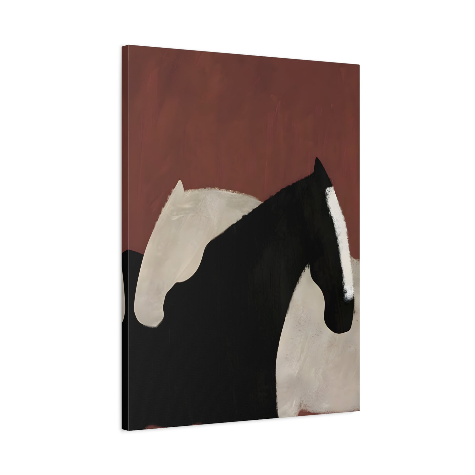 Minimalist Horse Animal Canvas Prints - Abstract Horses Wall Art
