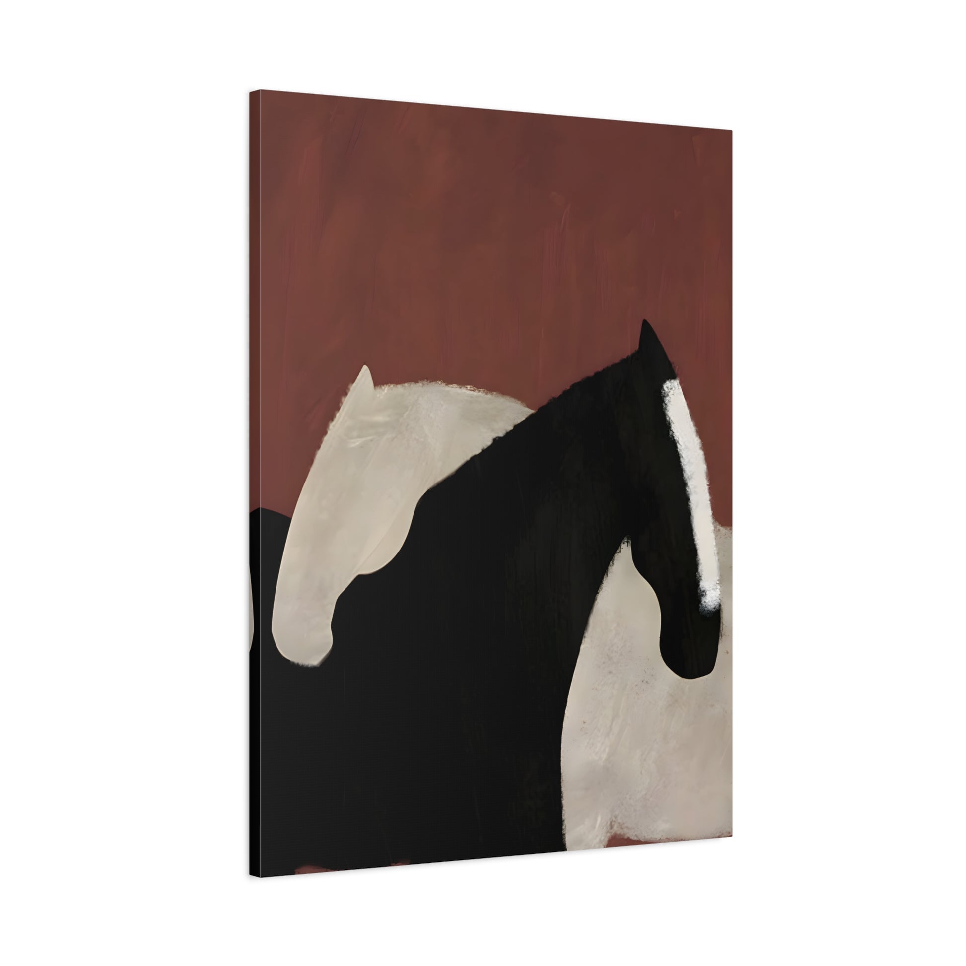 Minimalist Horse Animal Canvas Prints - Abstract Horses Wall Art