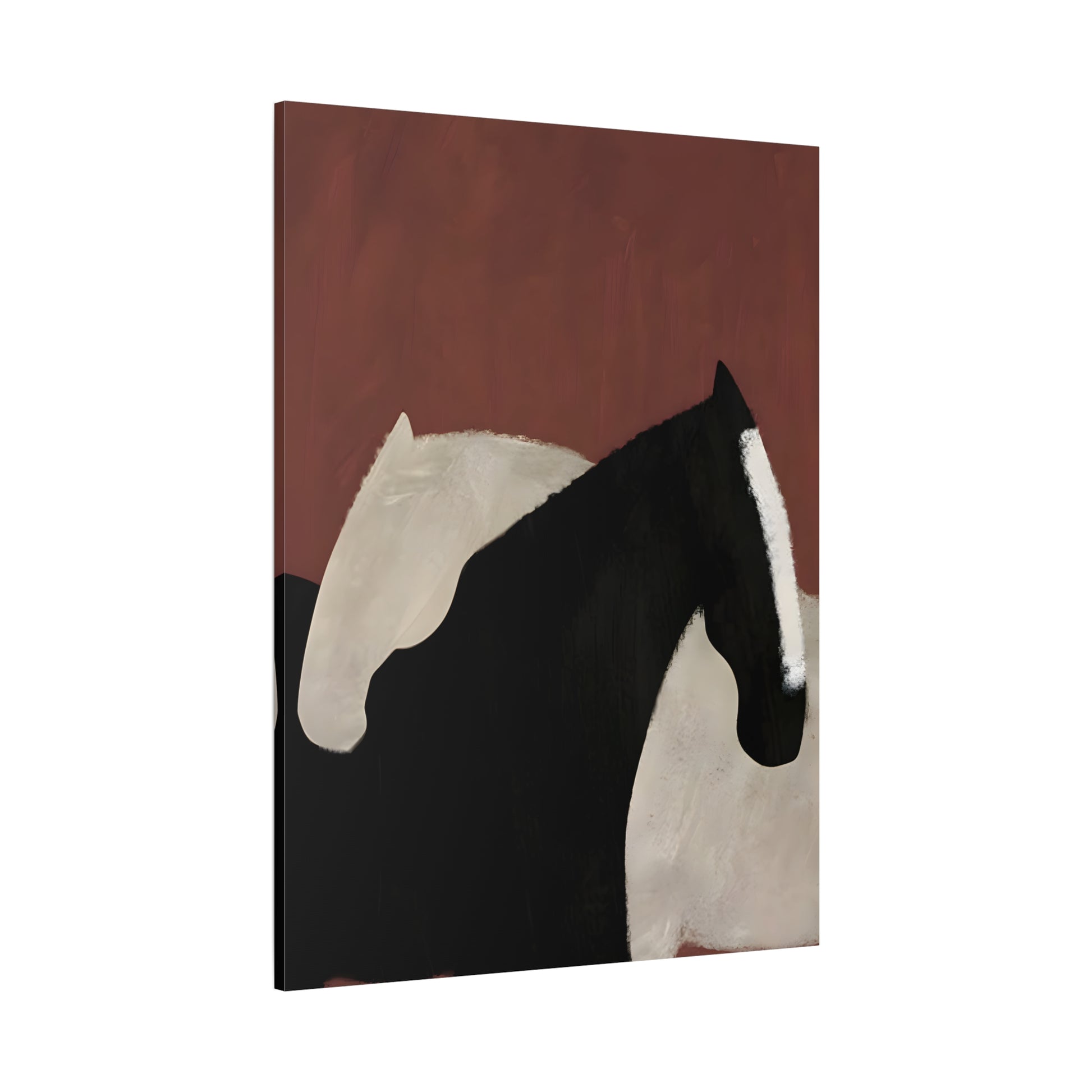 Minimalist Horse Animal Canvas Prints - Abstract Horses Wall Art
